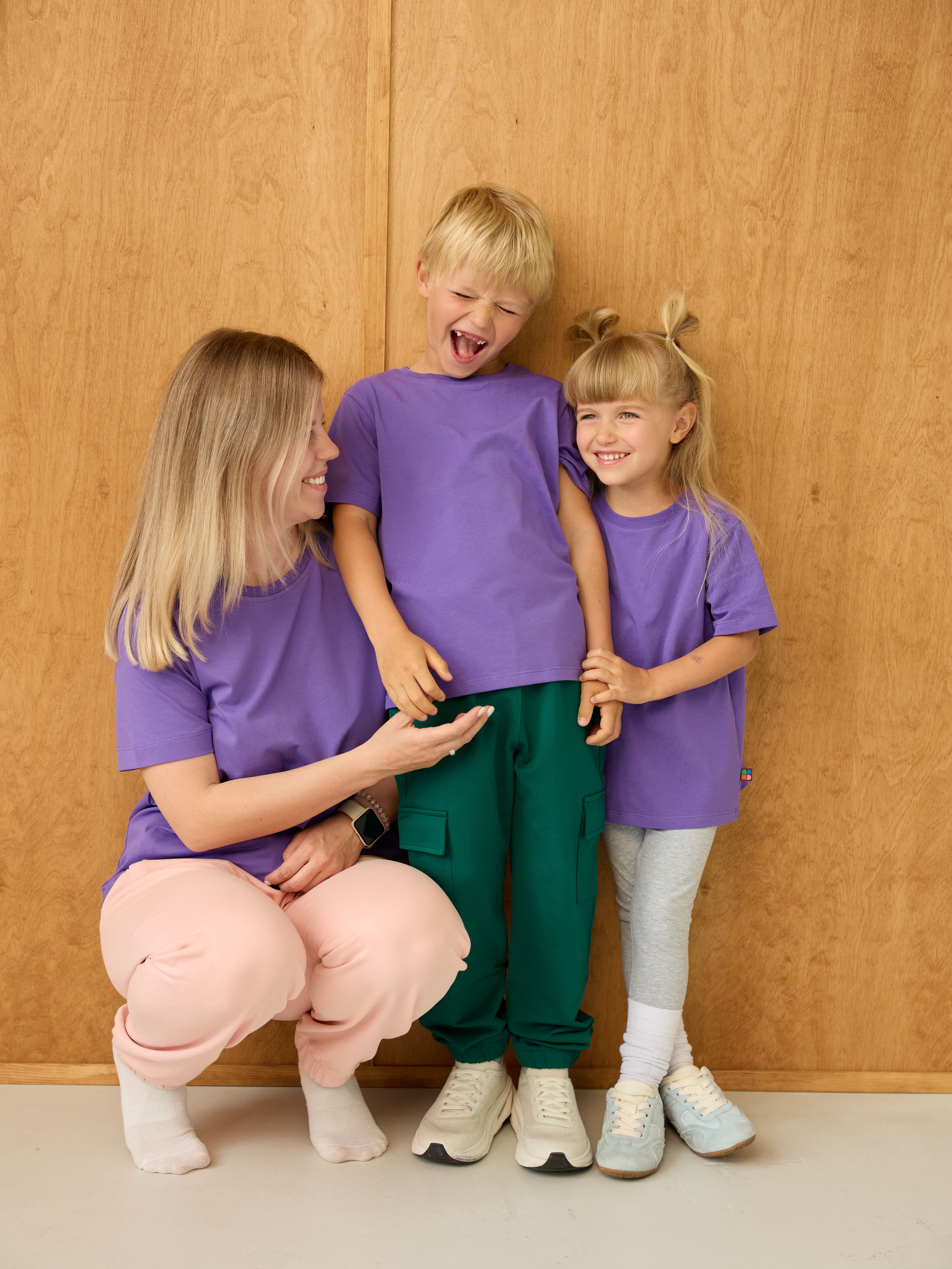 Violet Ribbed Trim T-Shirt Junior