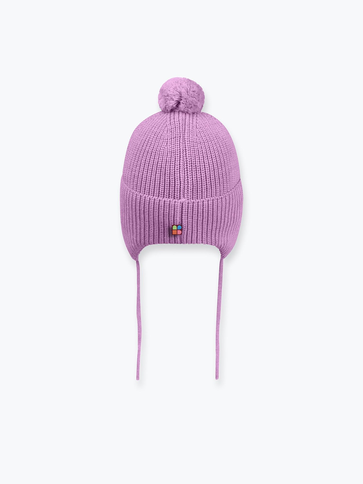 Light purple merino wool hat Baby