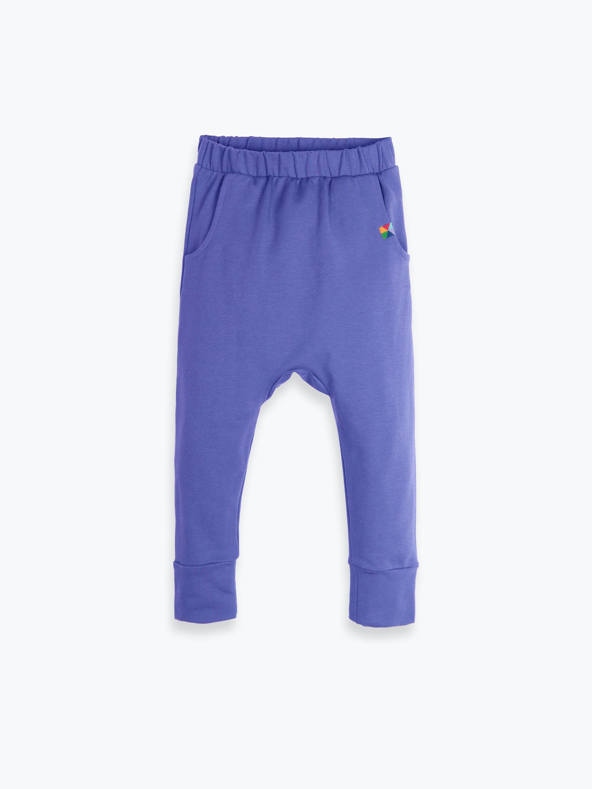 Barwinkowe spodnie baggy