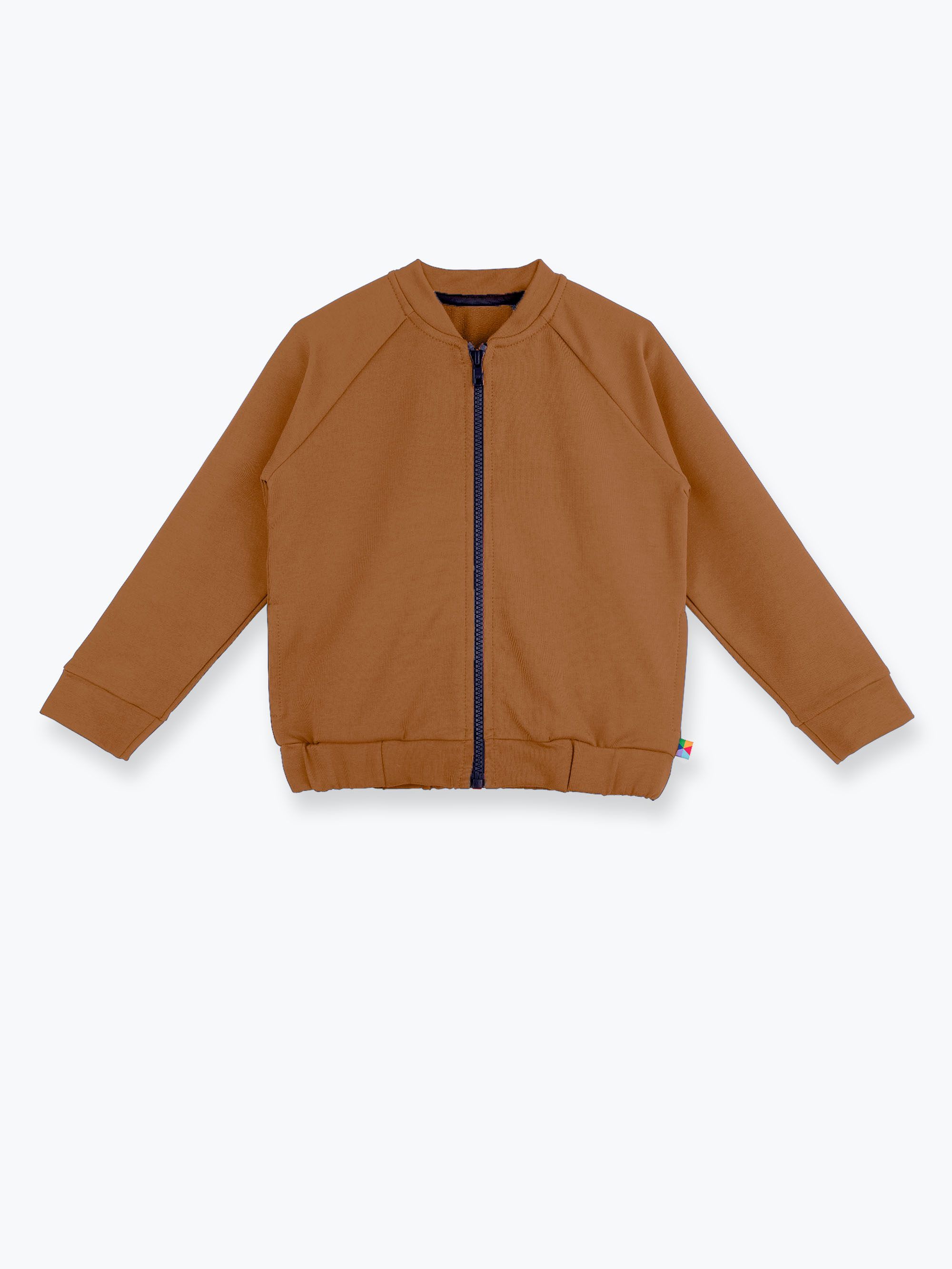 Karmelowa bluza na zamek Junior