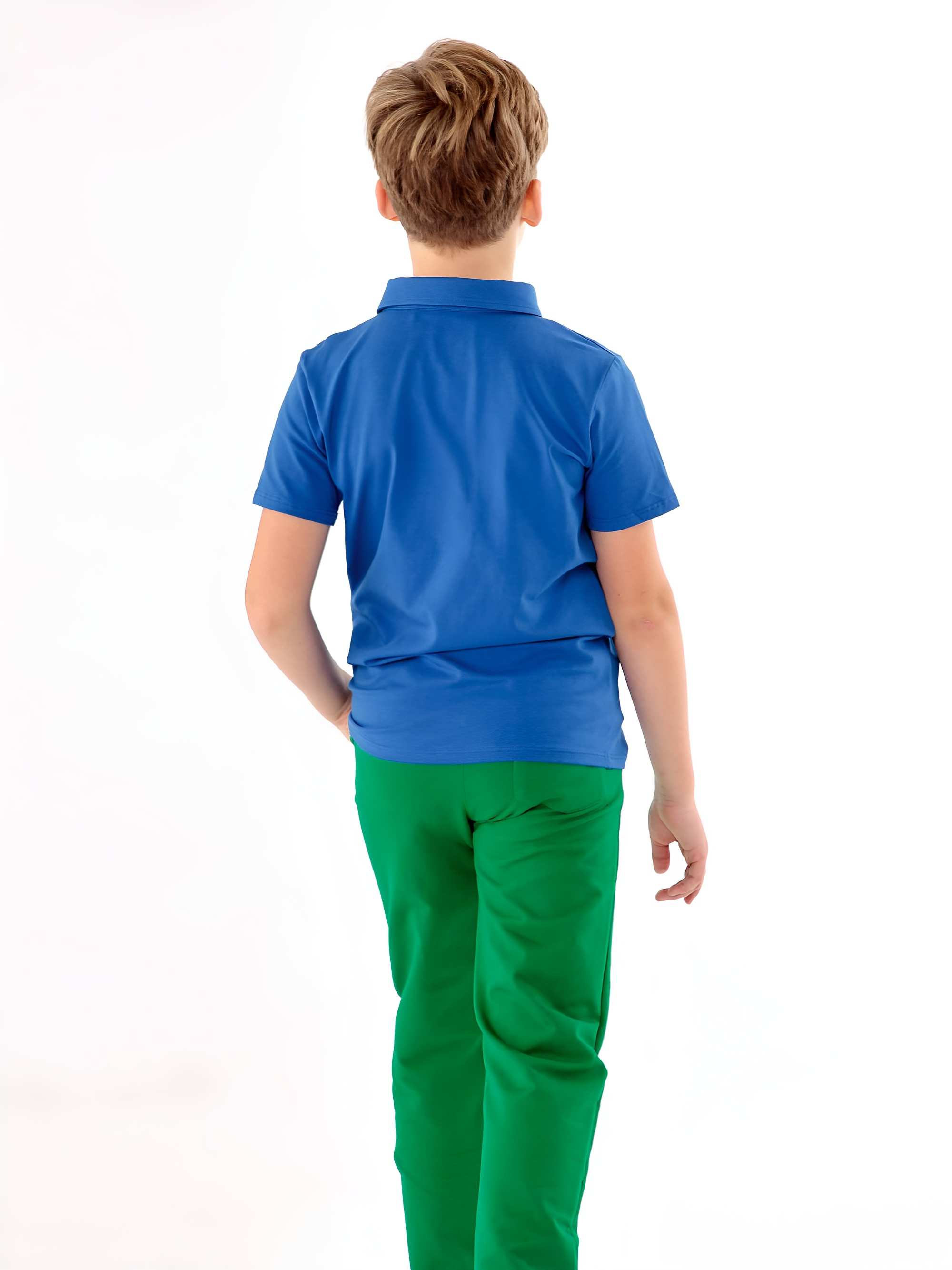 Niebieska koszulka polo Junior
