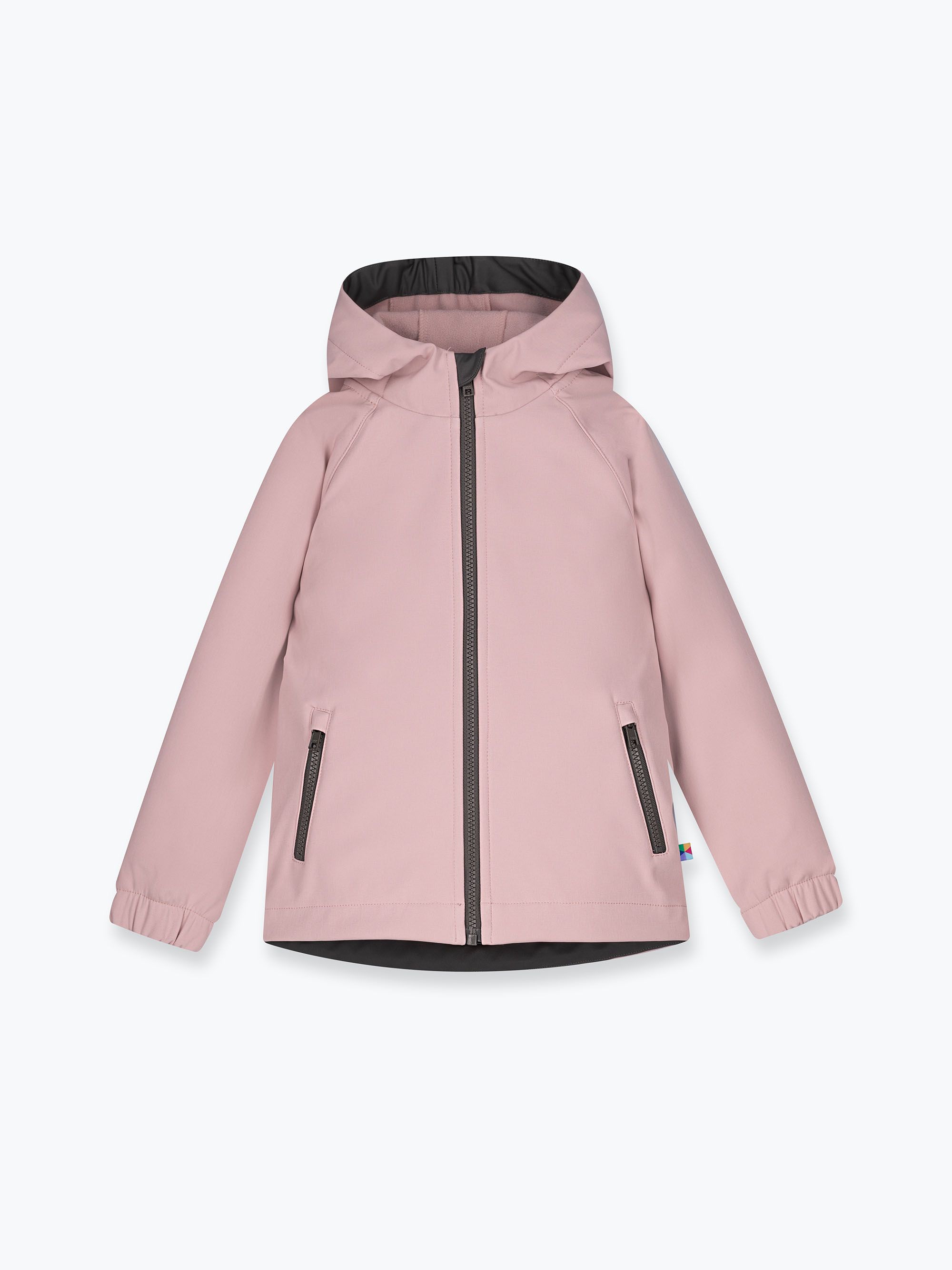 Pudroworóżowa kurtka softshell niemowlęca