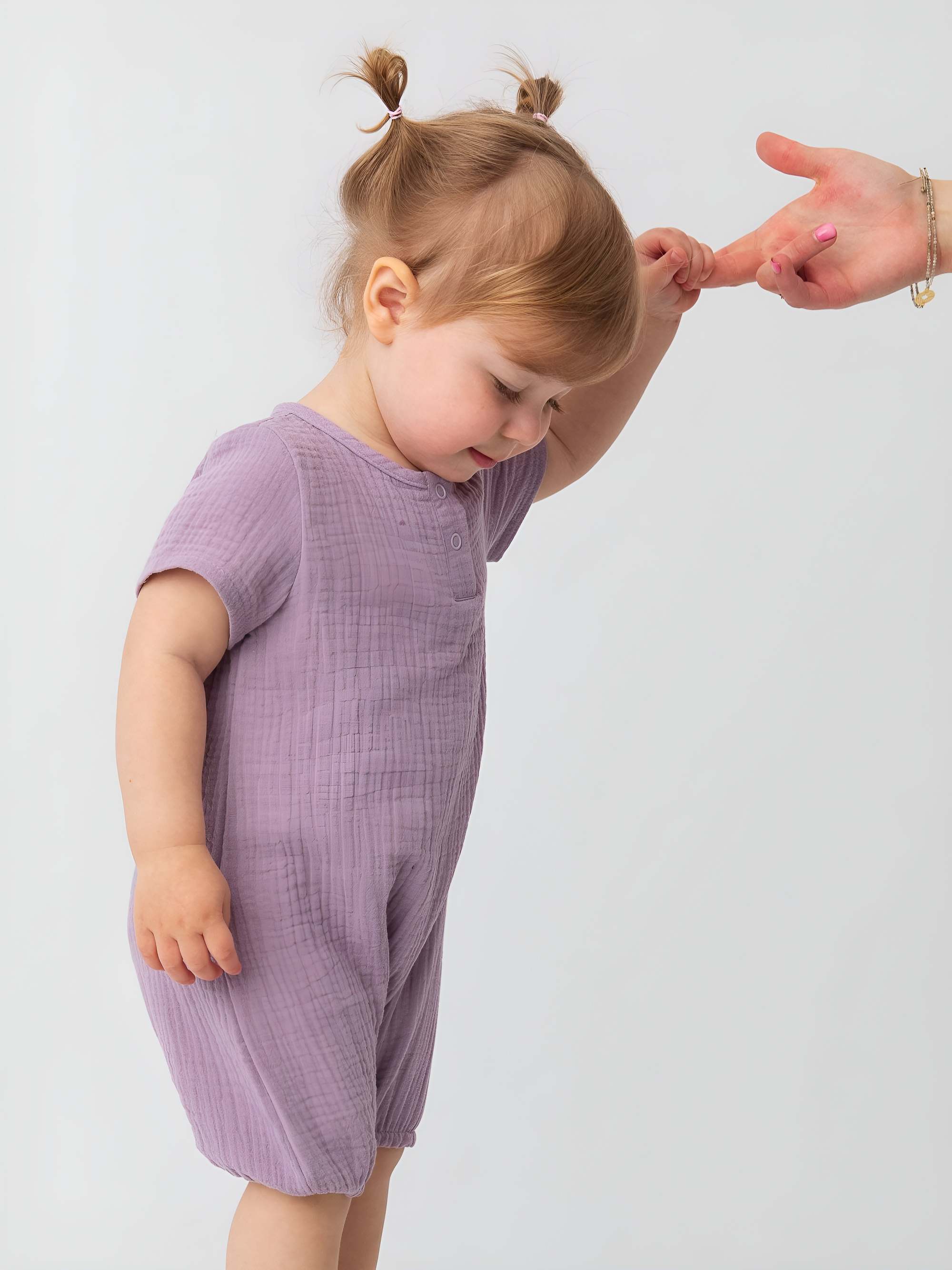 Heather muslin romper Baby