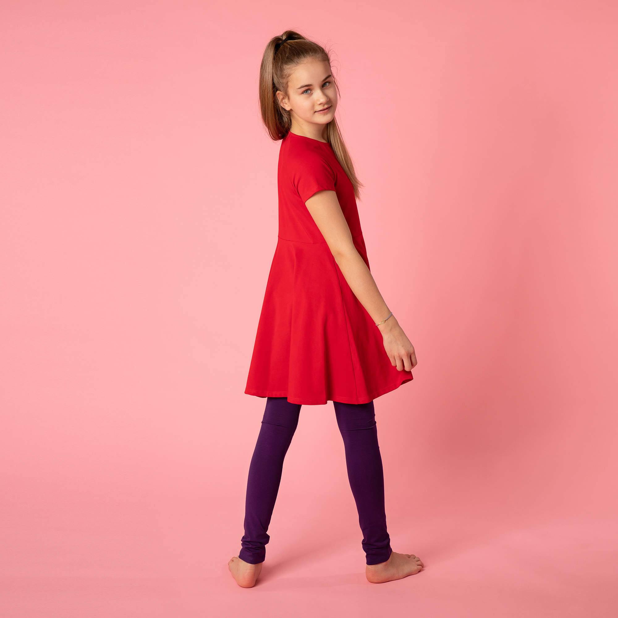 Fioletowe legginsy Junior