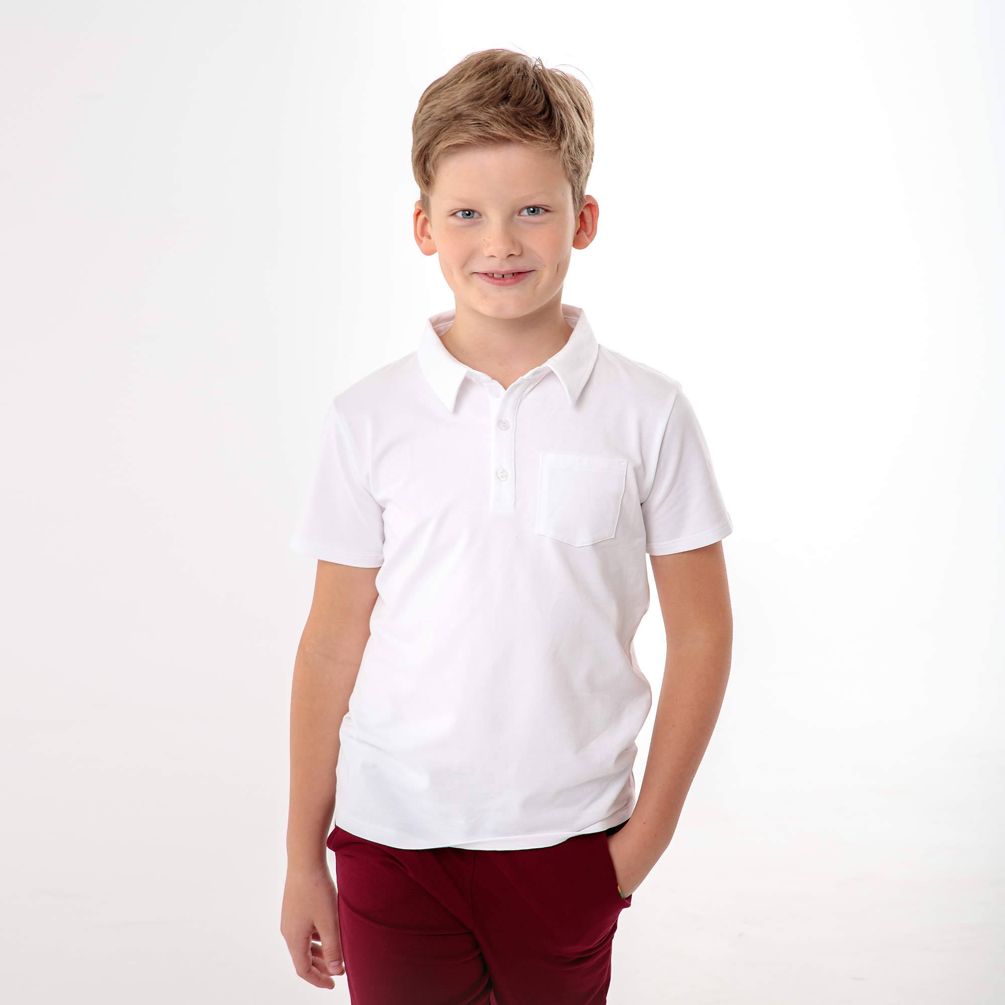 Biała koszulka polo Junior