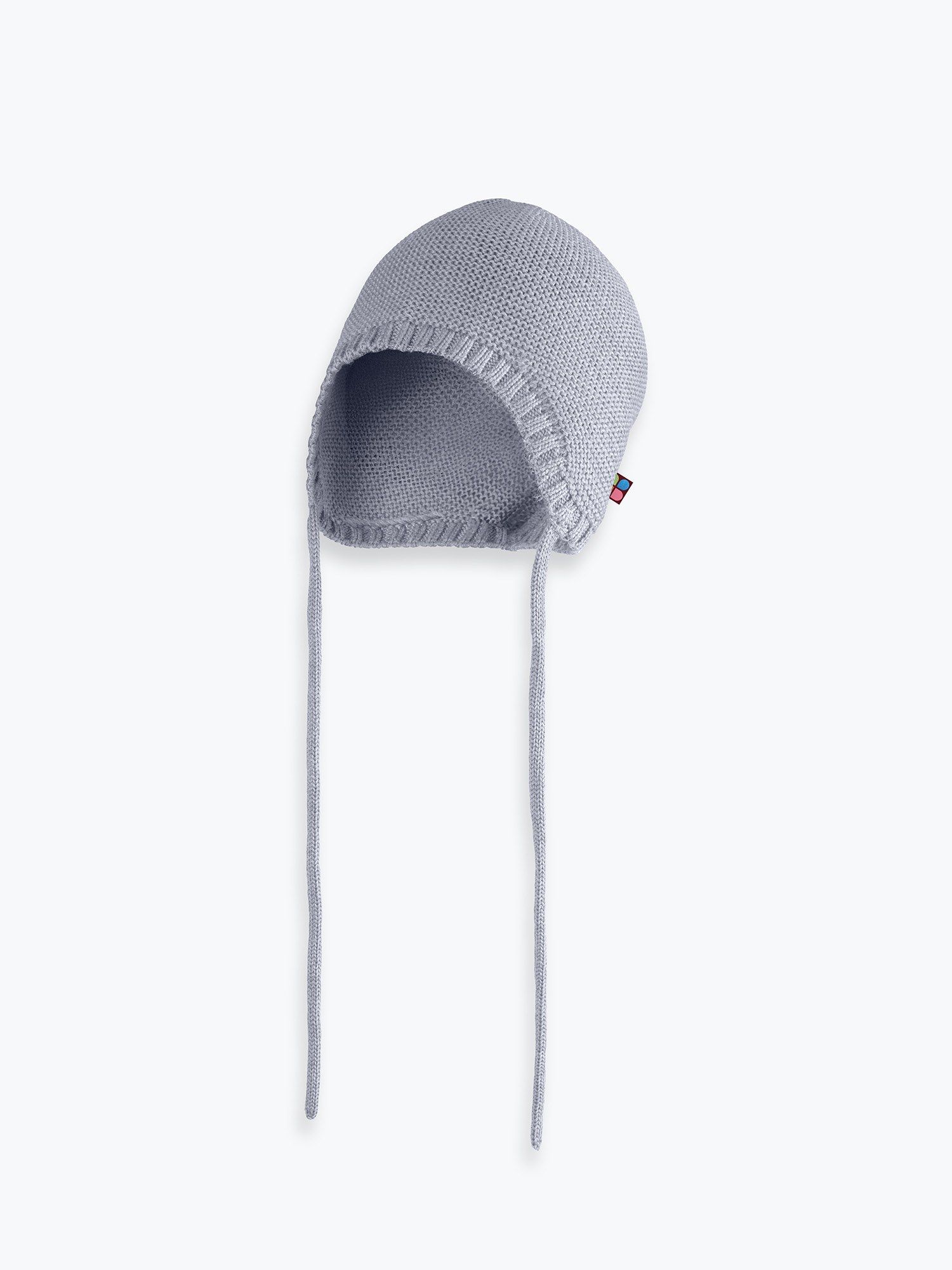 Grey melange merino wool hat without lining Baby