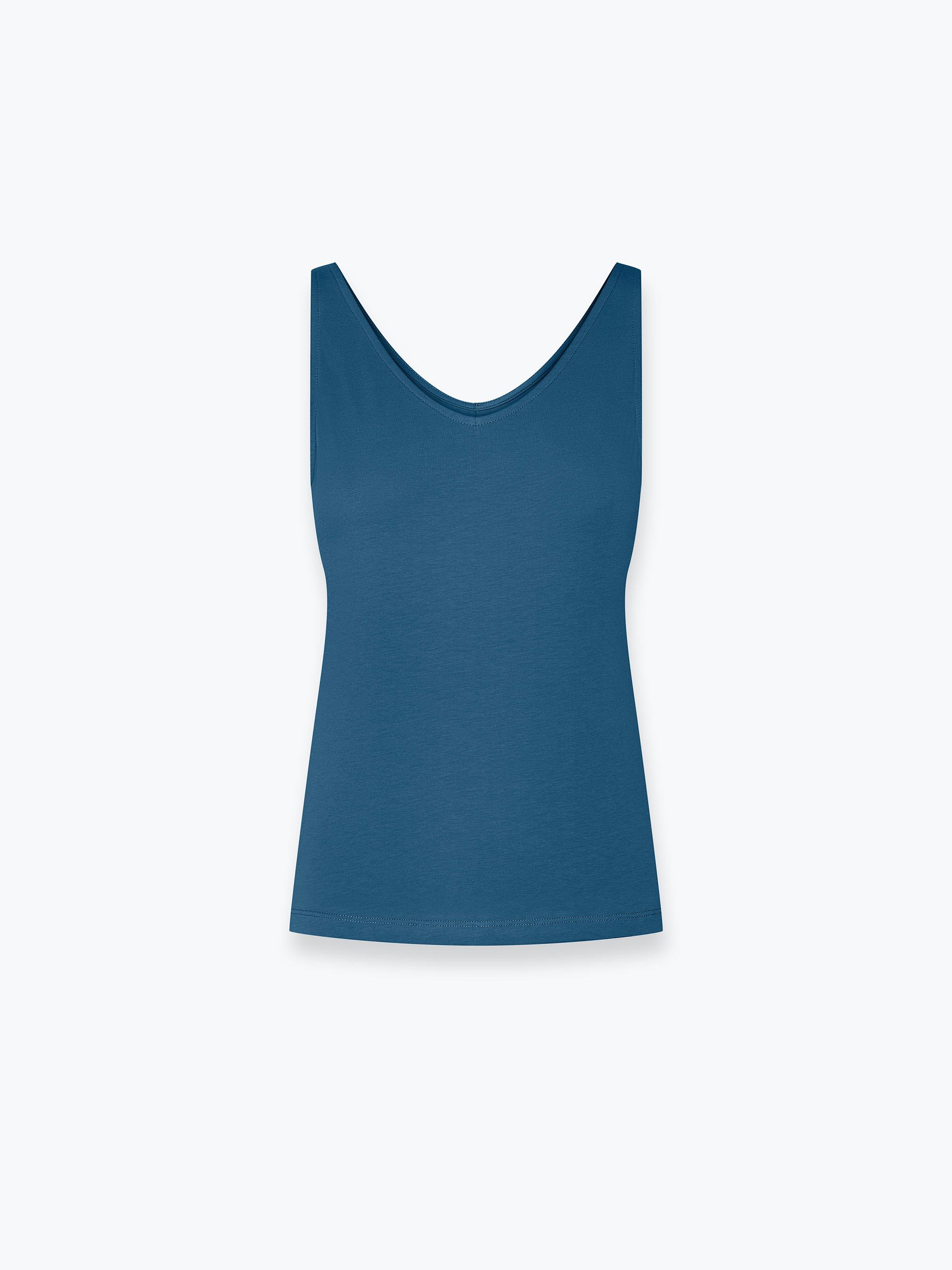 Dark blue Sleeveless top shirt Women