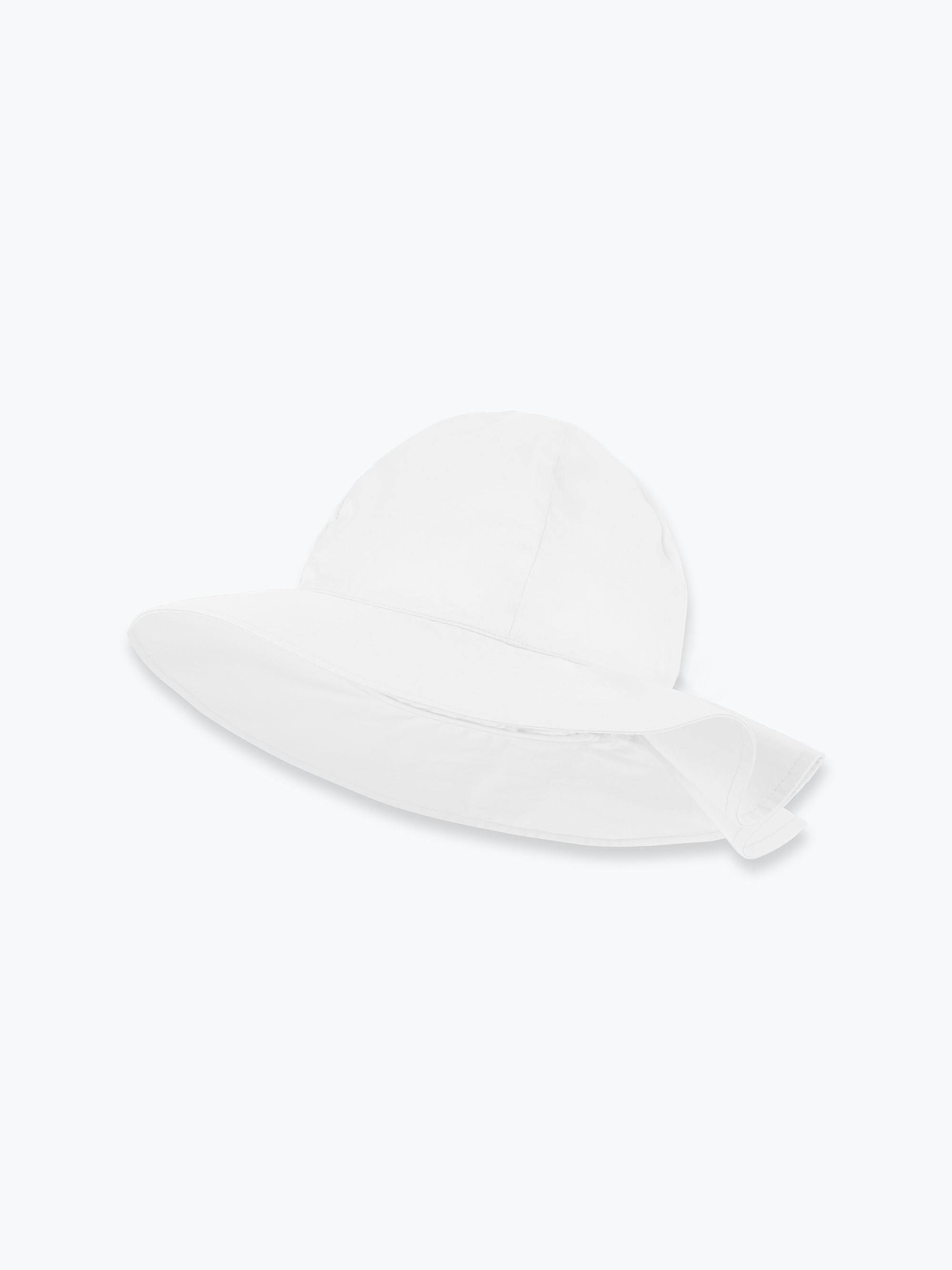 White wide brim hat Women