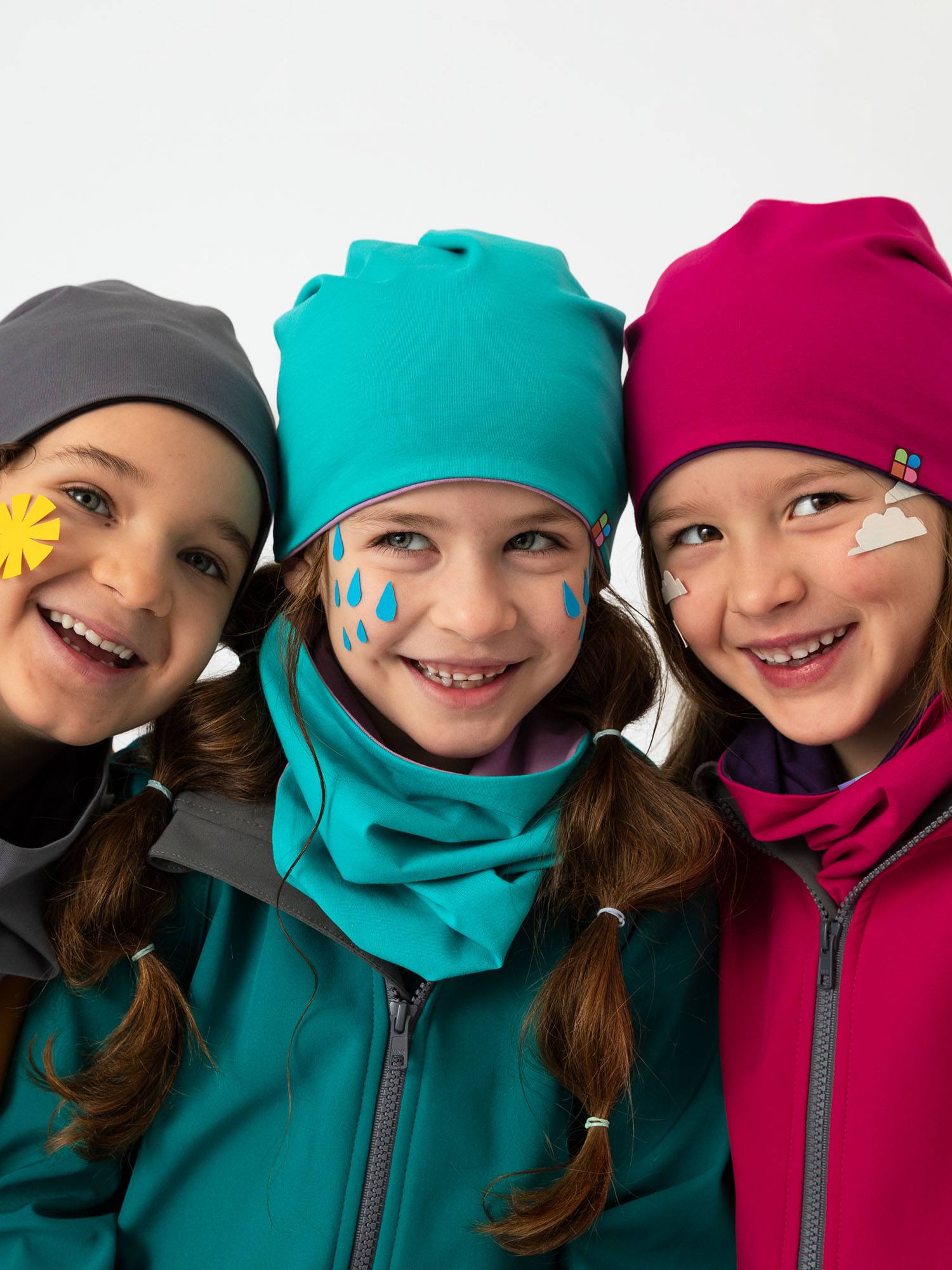 Pink-violet Reversible Beanie & Neck Warmer Set Junior
