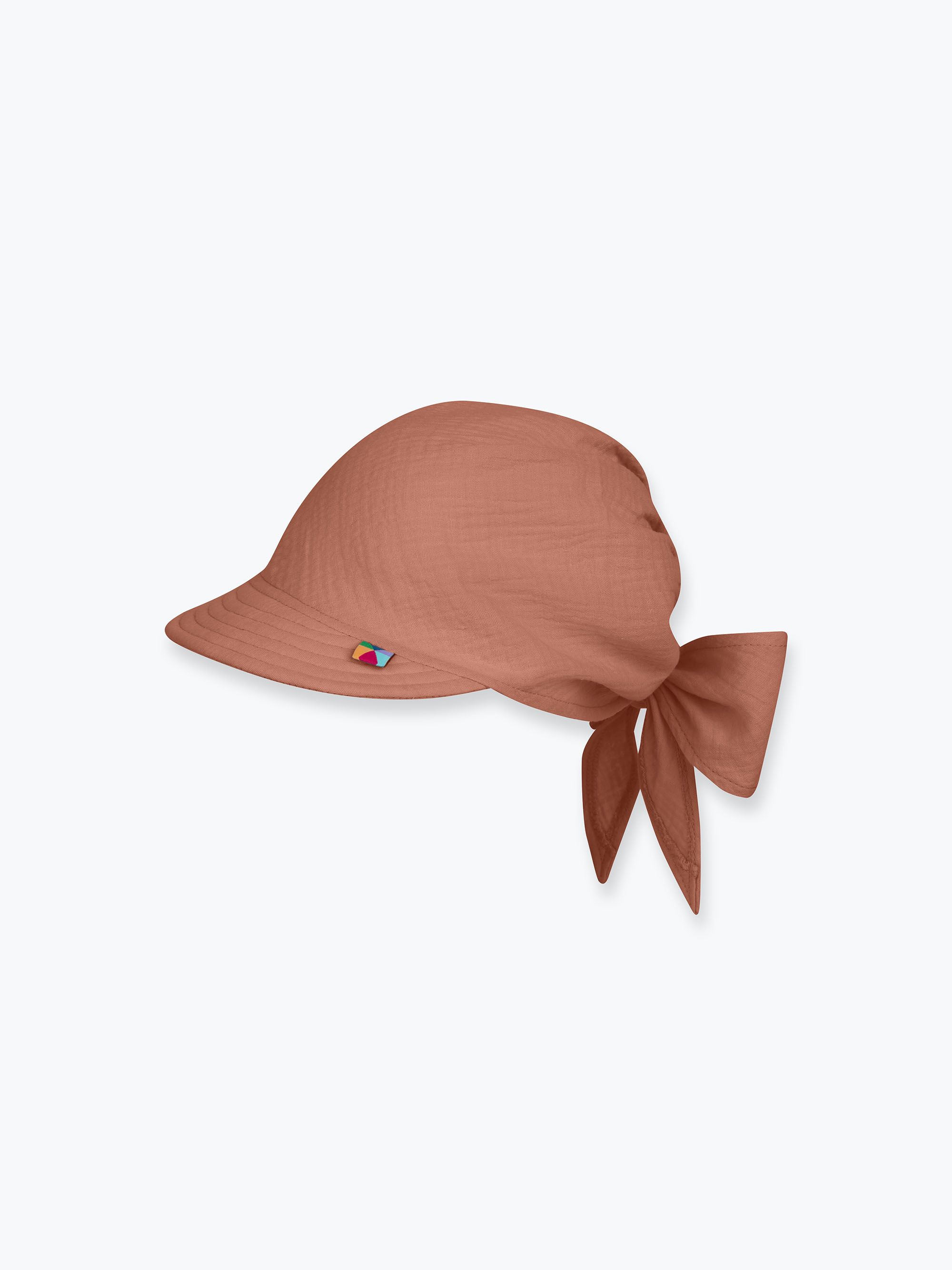 Karmelowa bandana muślinowa