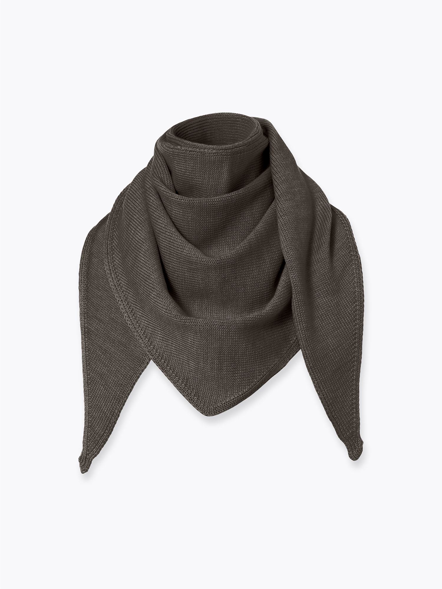 Dark grey Merino Wool Neckerchief
