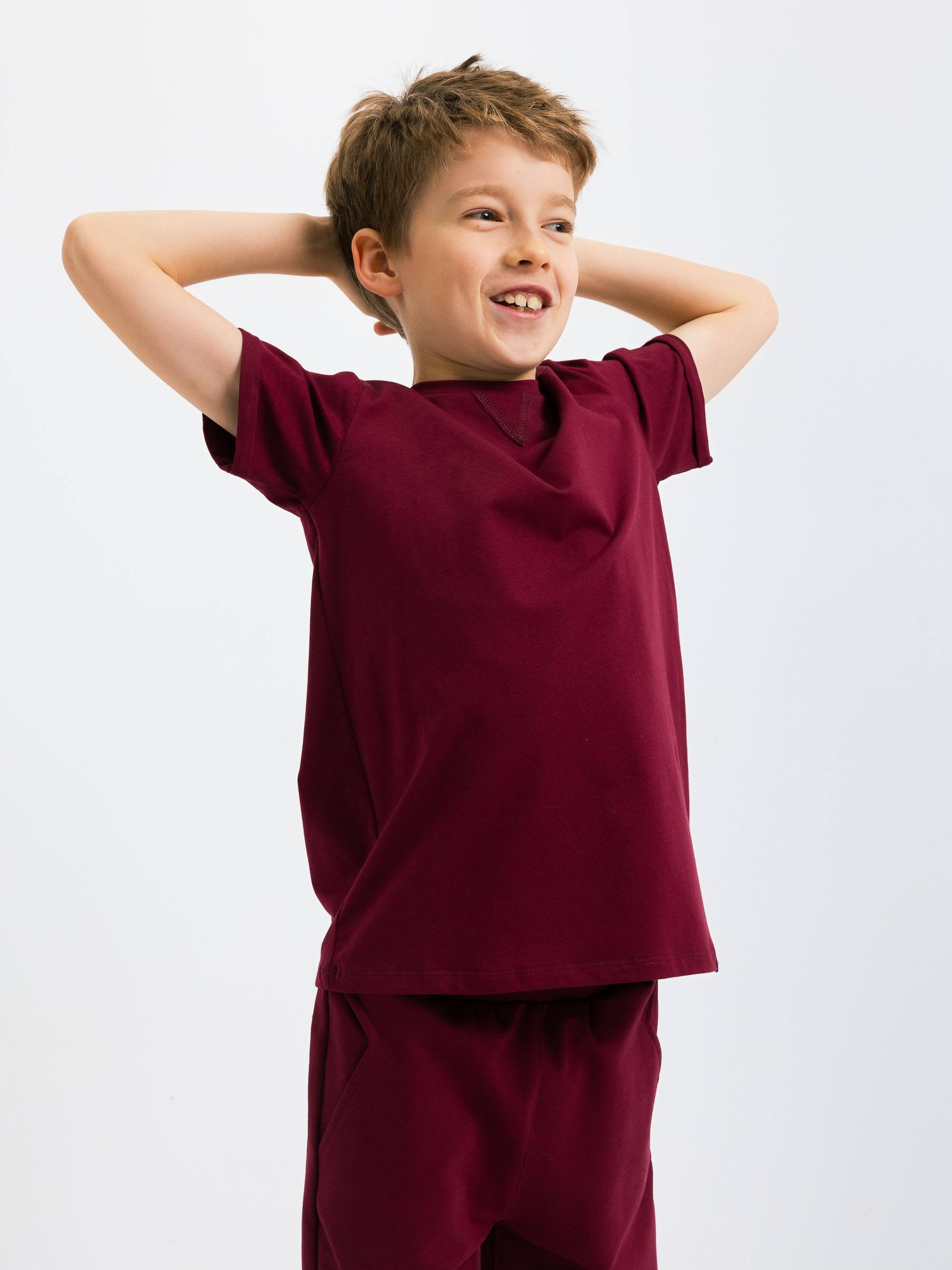 Bordowy T-shirt
