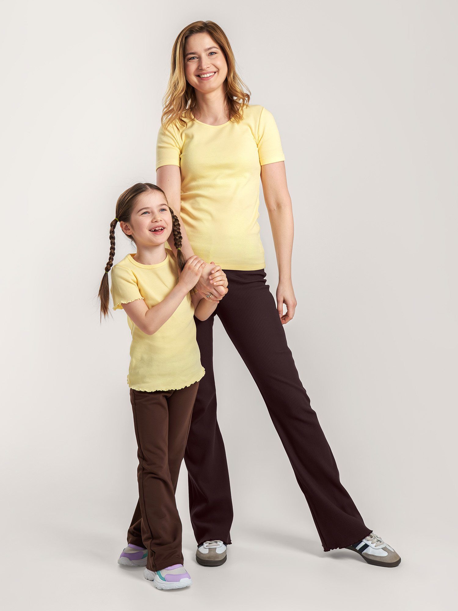 Brown flared pants