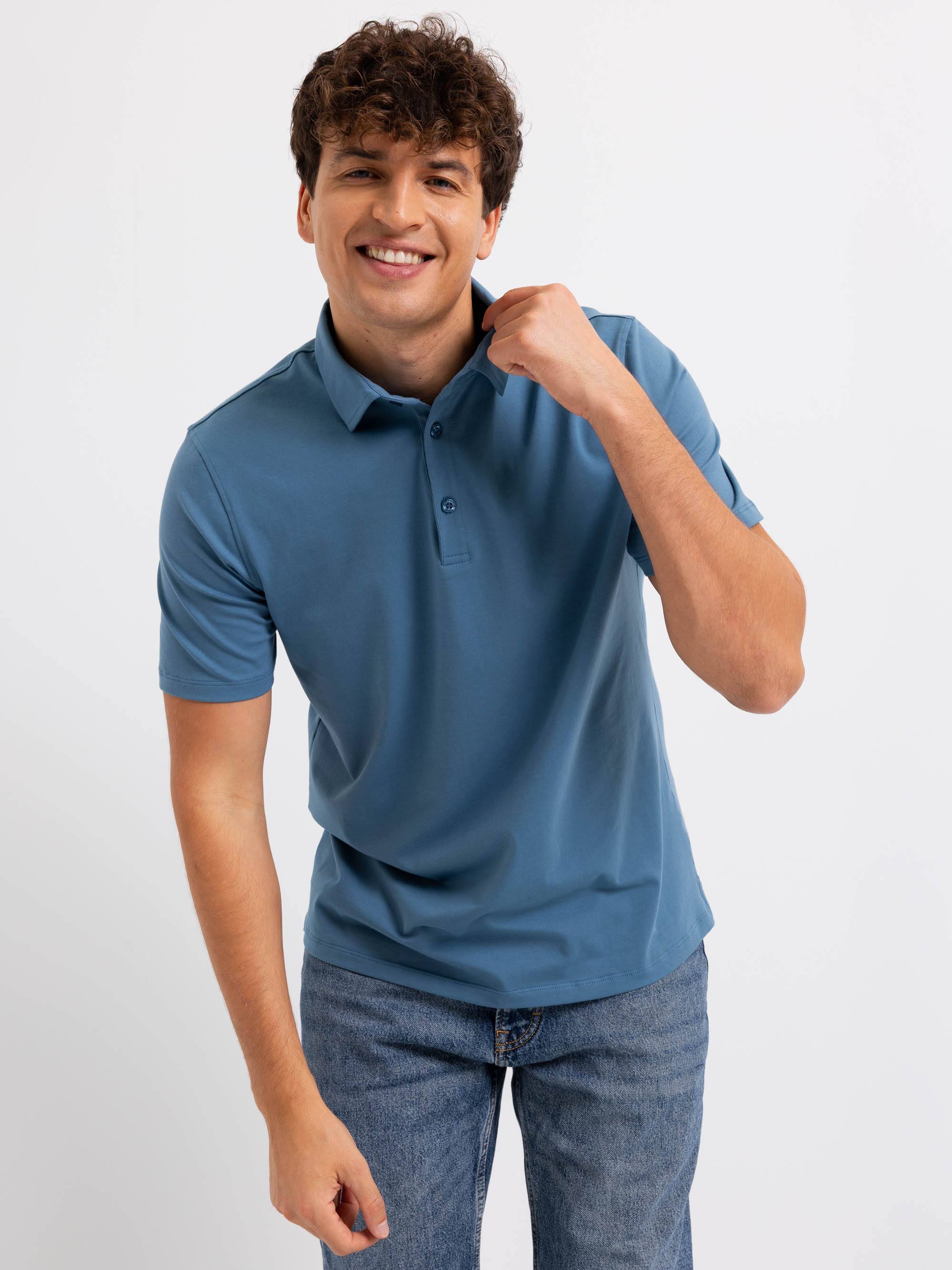 Dark blue Polo shirt Men