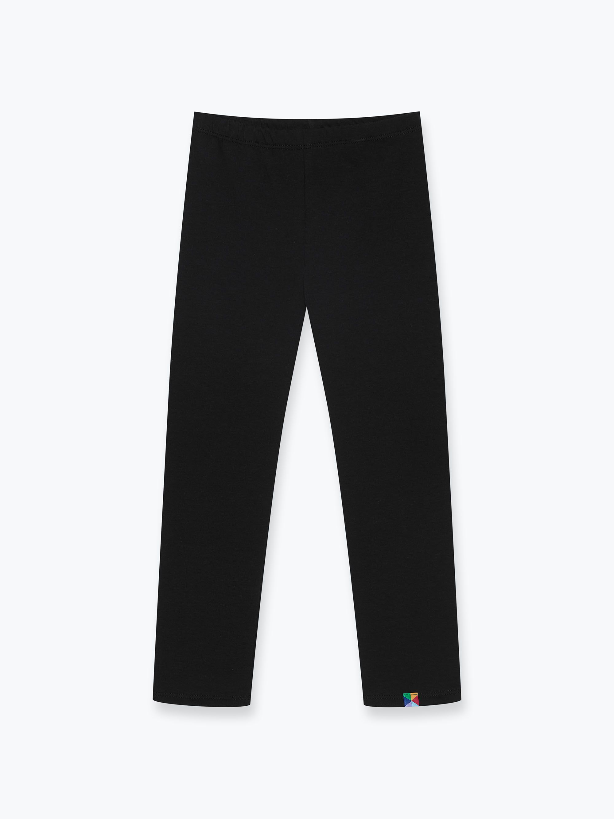 Czarne legginsy z meszkiem Junior