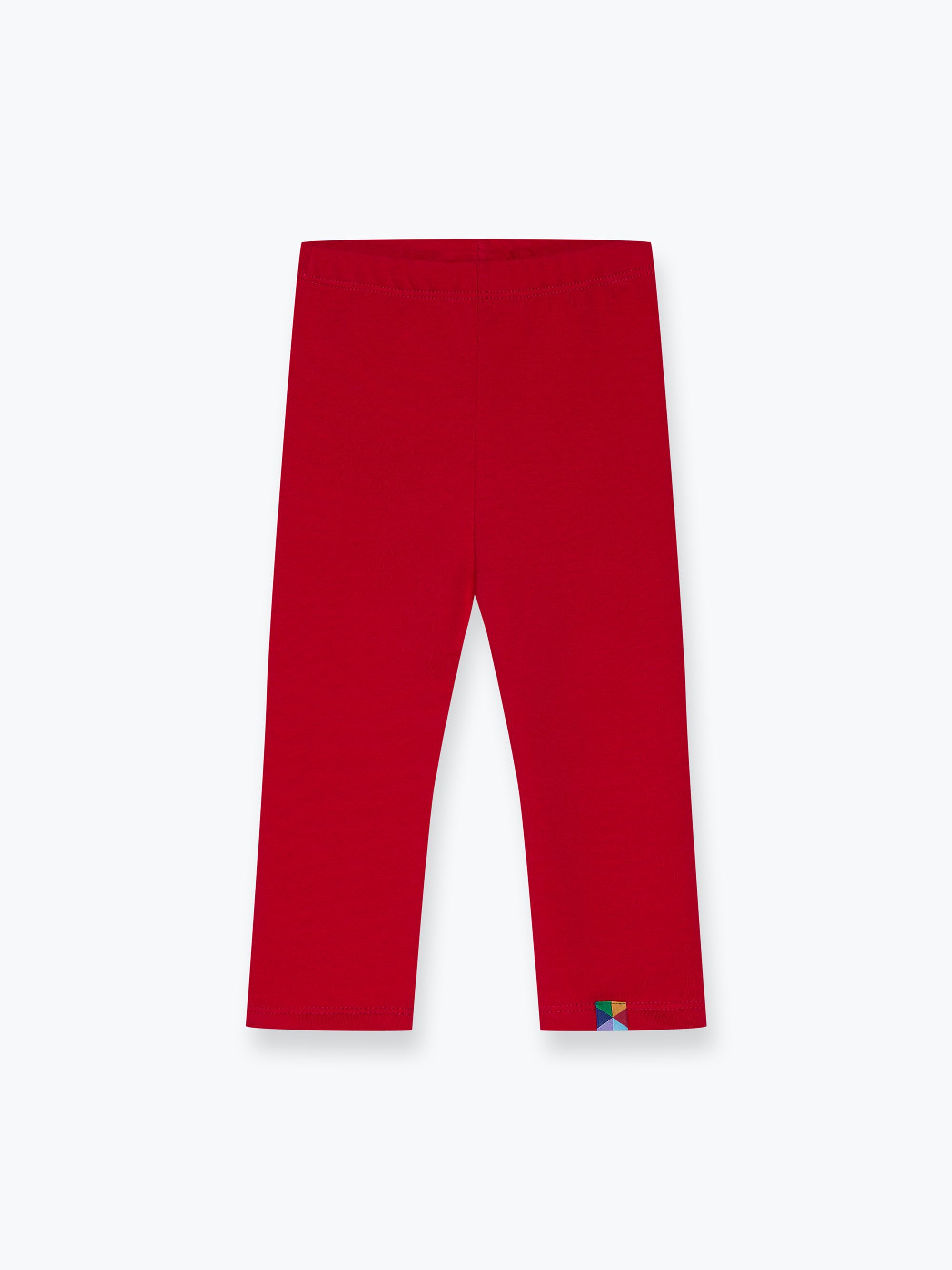 Czerwone legginsy z meszkiem