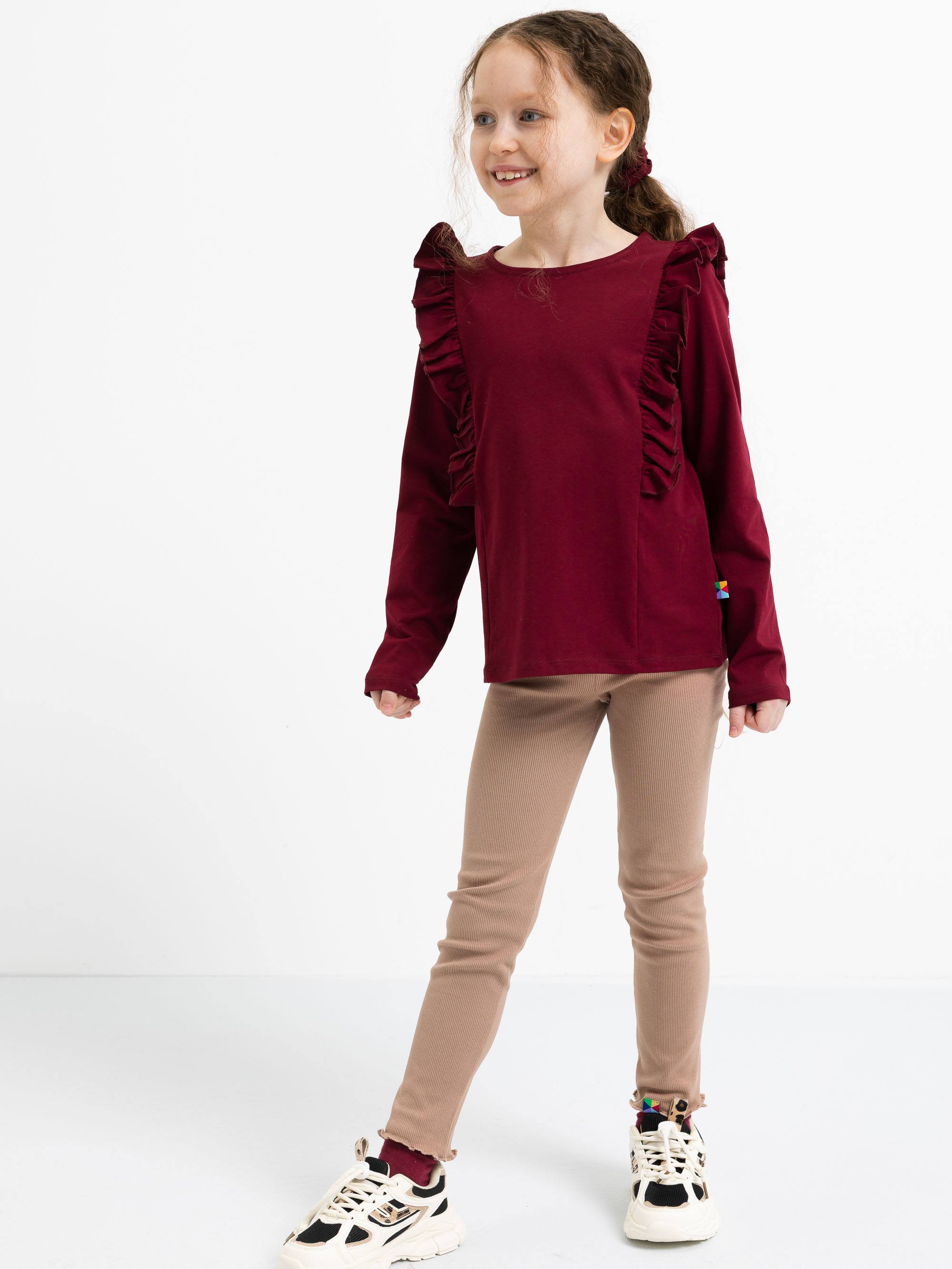 Mocha mousse legginsy prążkowane
