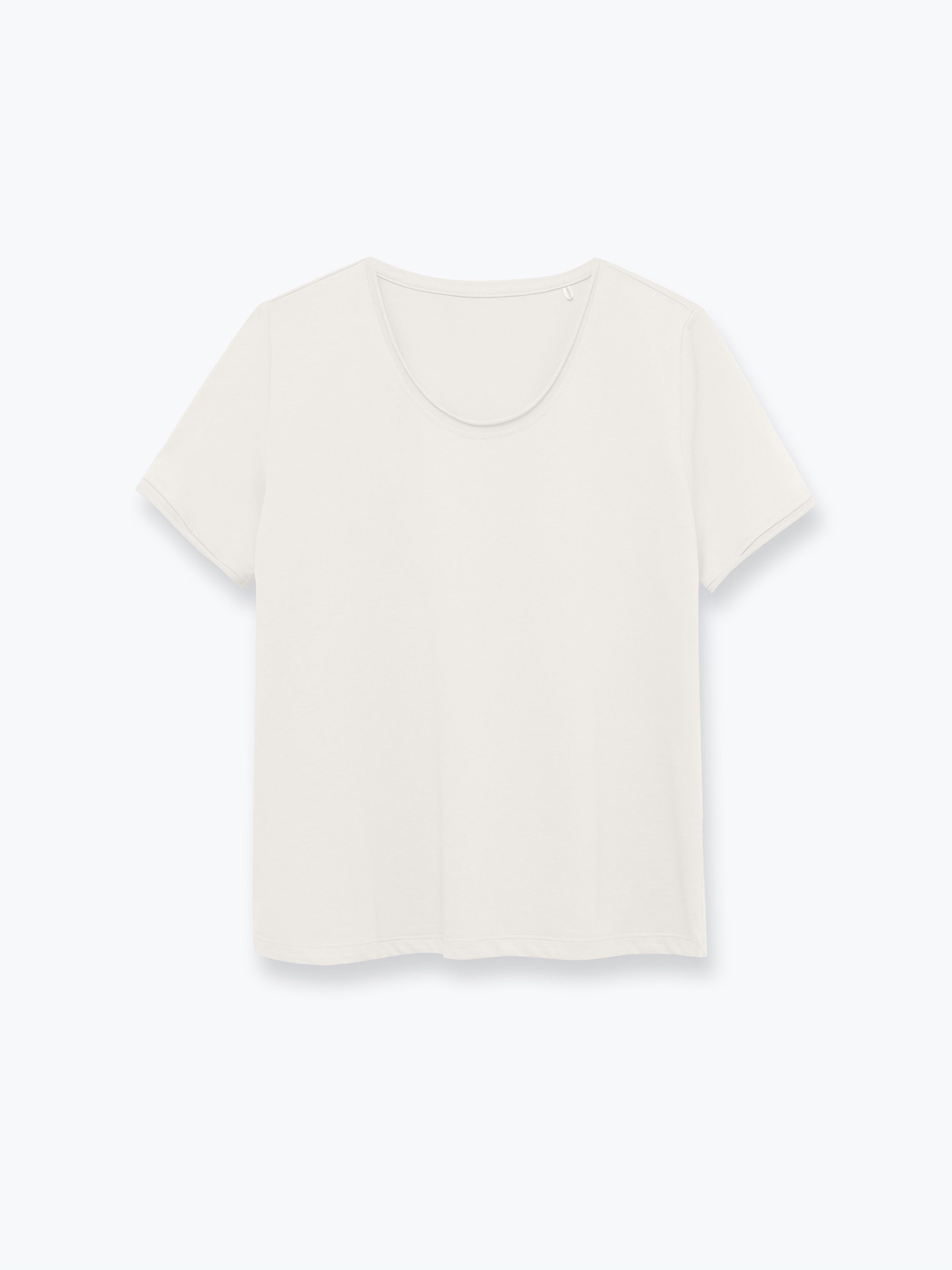 Cream white Lightweight jersey t-shirt Women