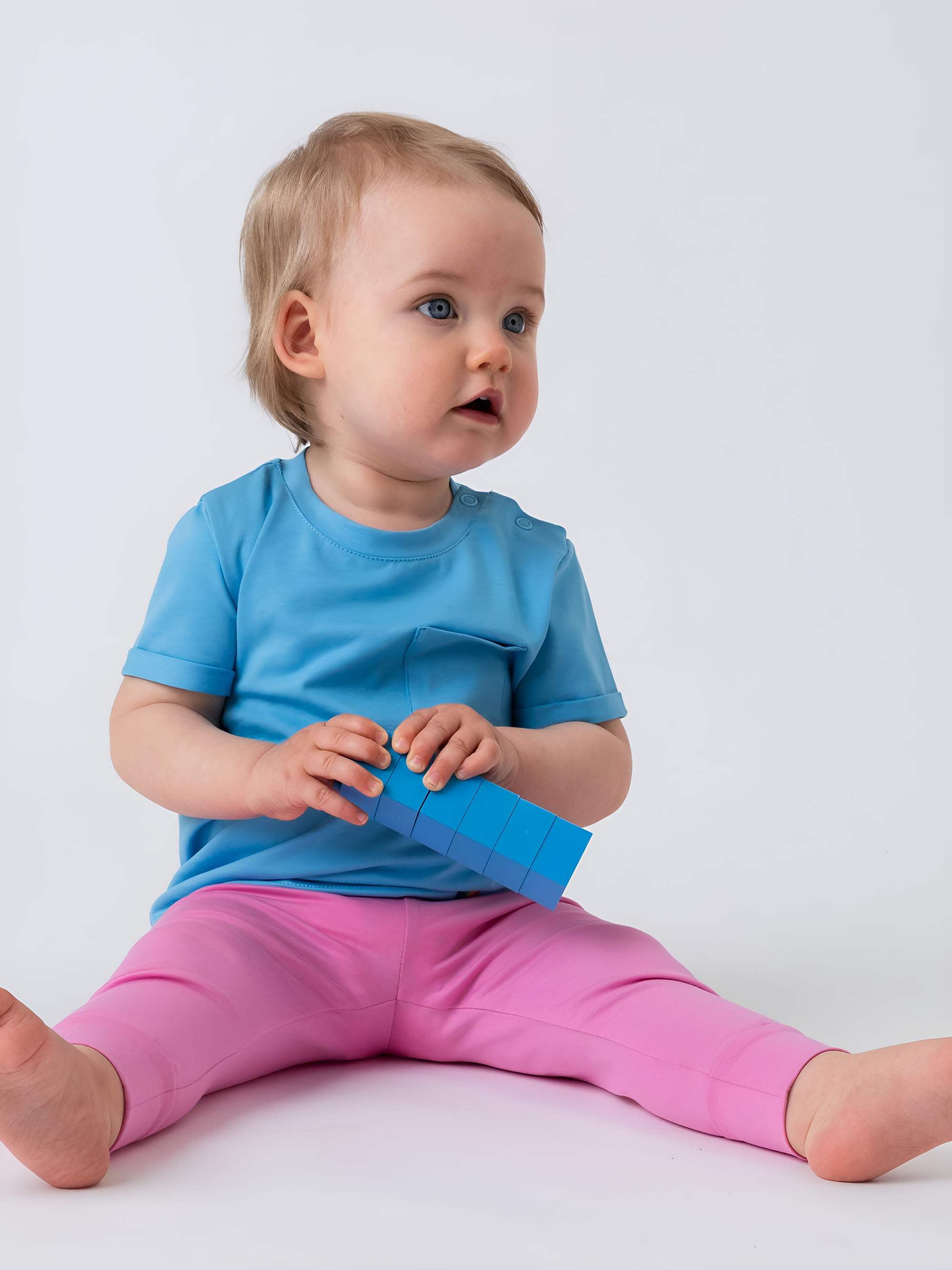 Pastel pink jersey pants