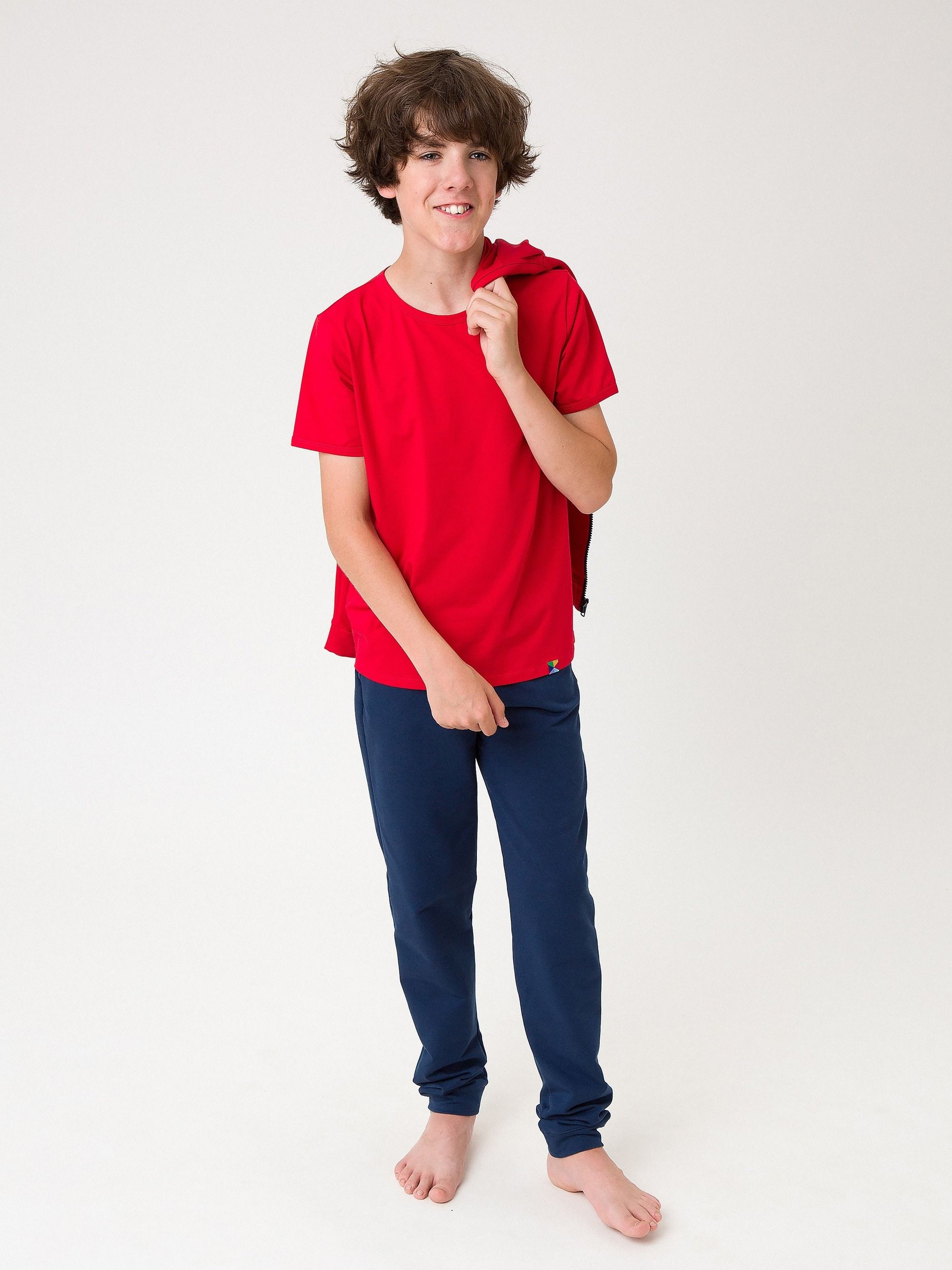 Granatowe spodnie dresowe Junior