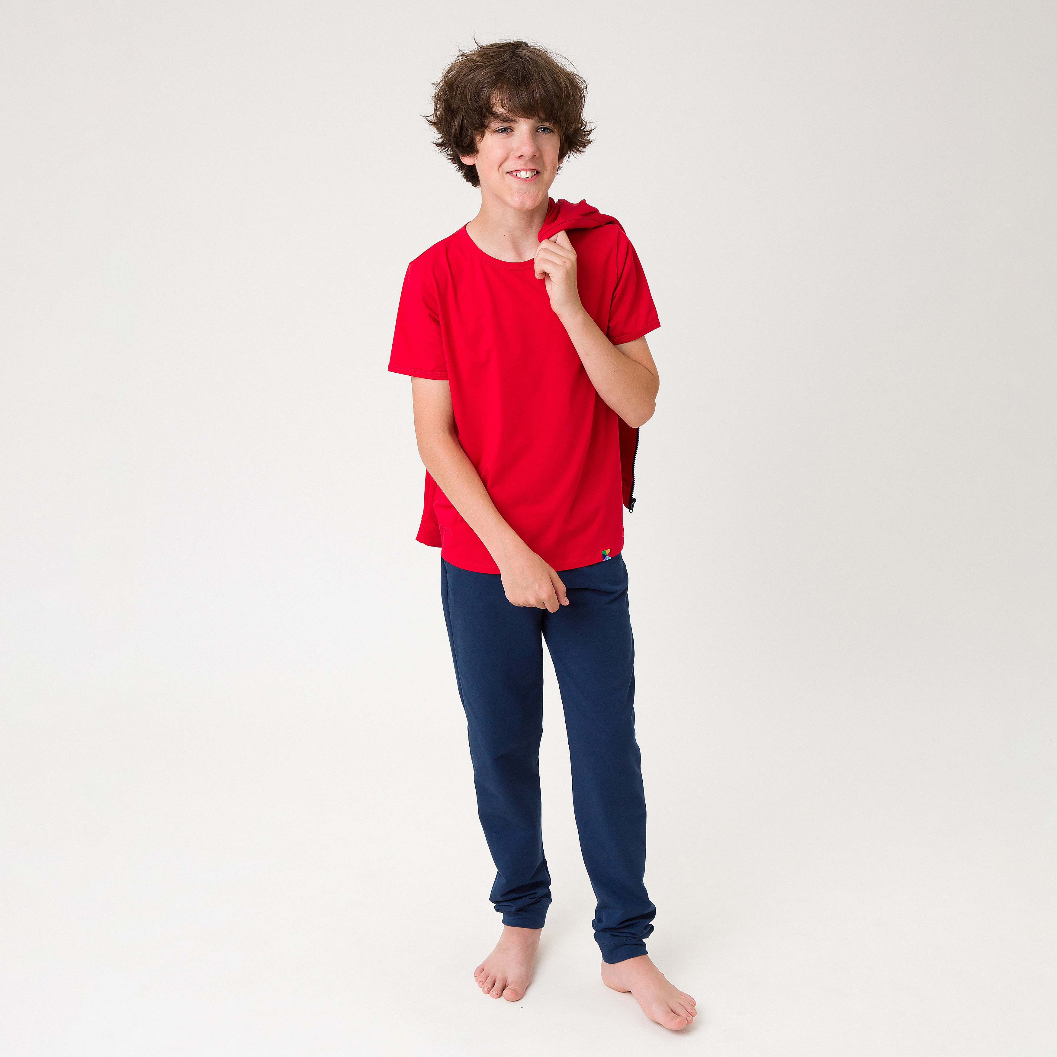 Granatowe spodnie dresowe Junior