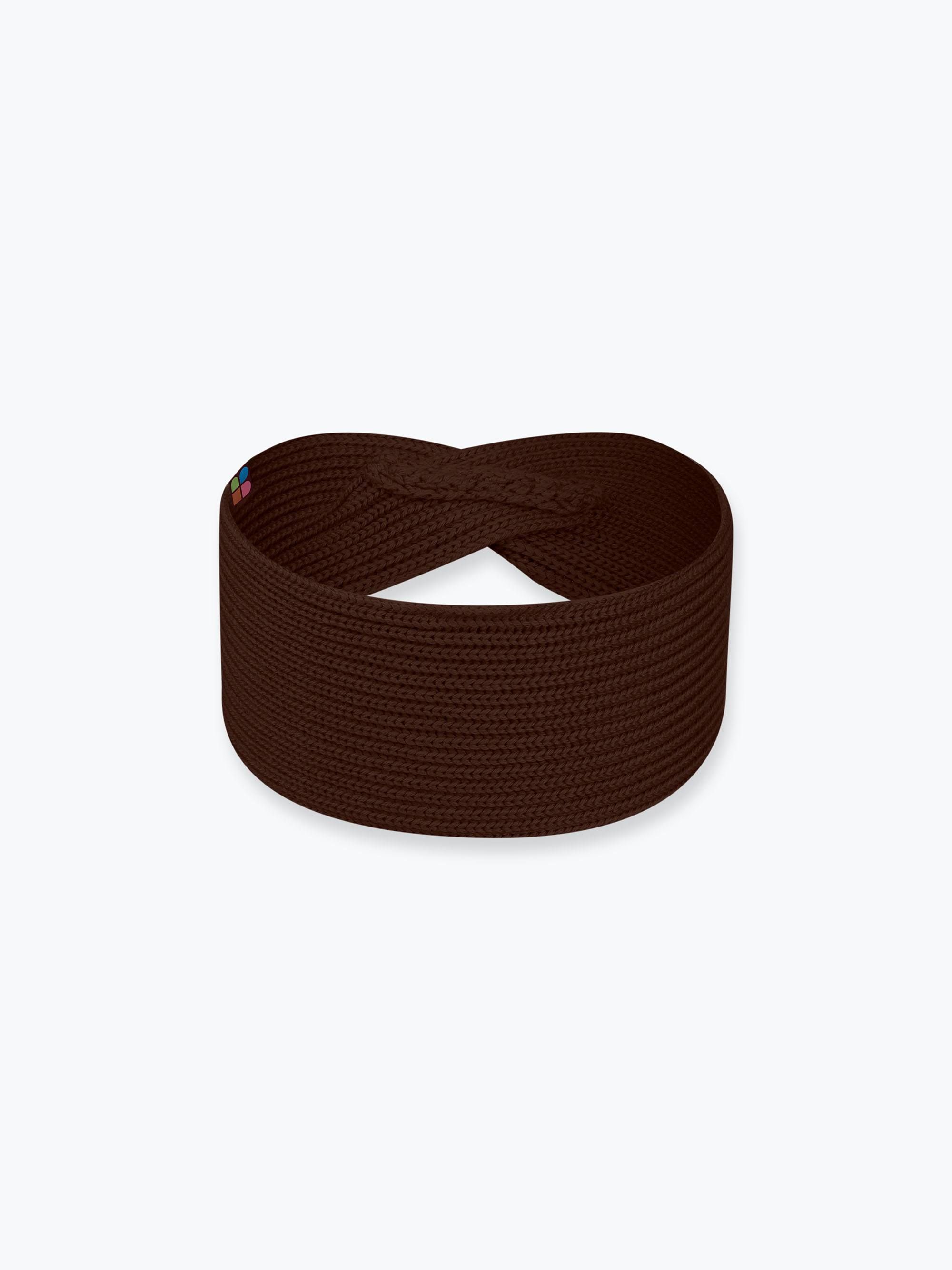 Brown merino wool headband