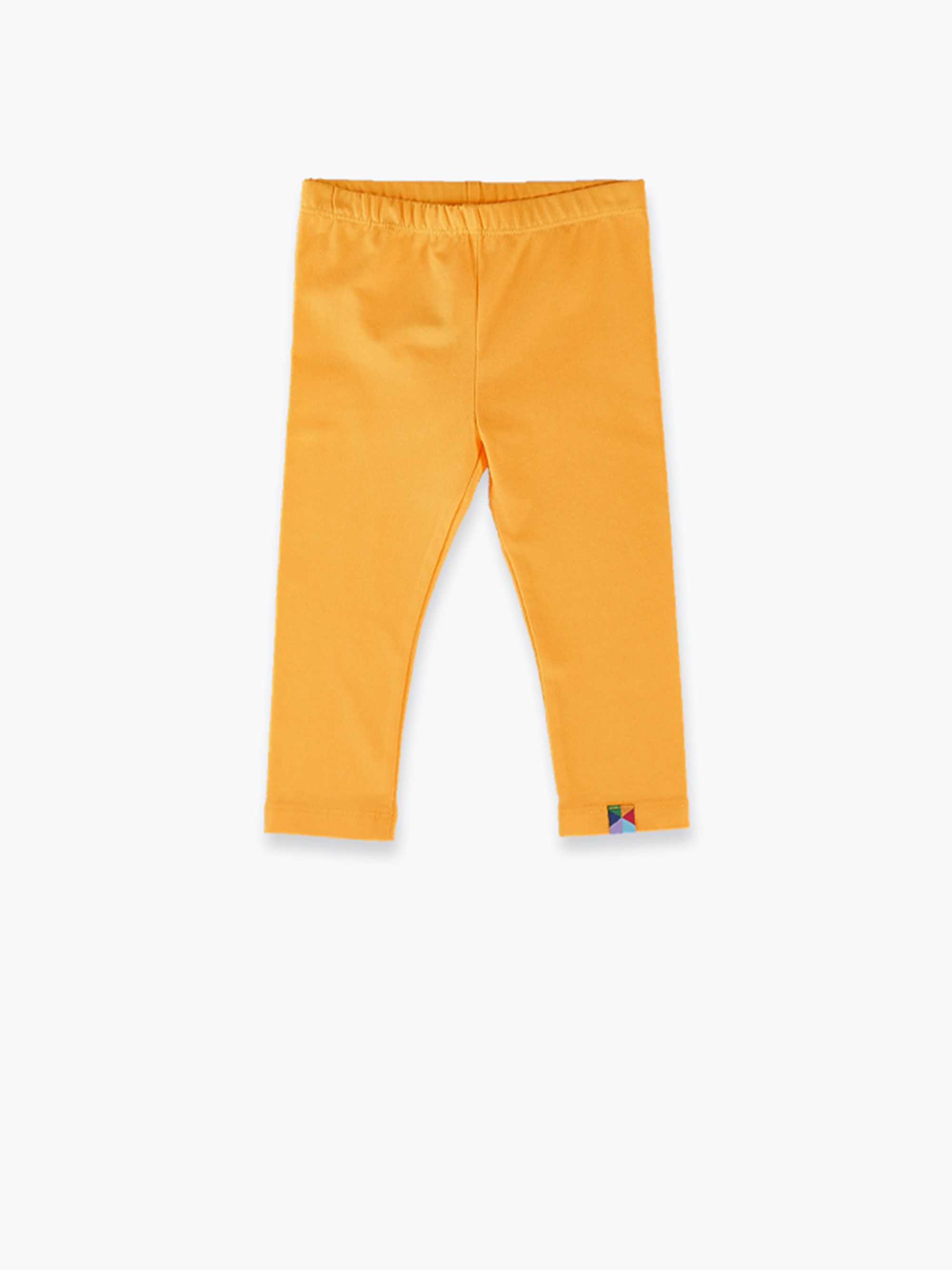 Musztardowe legginsy 3/4