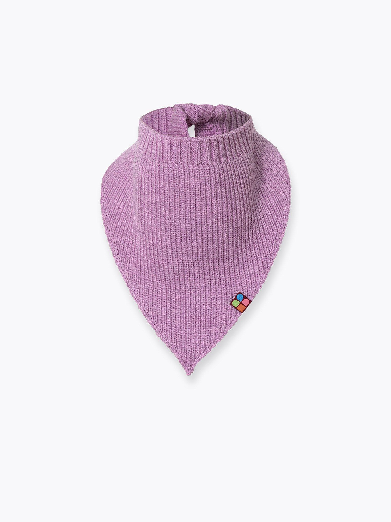 Light purple Merino Wool Scarf with Ties Baby