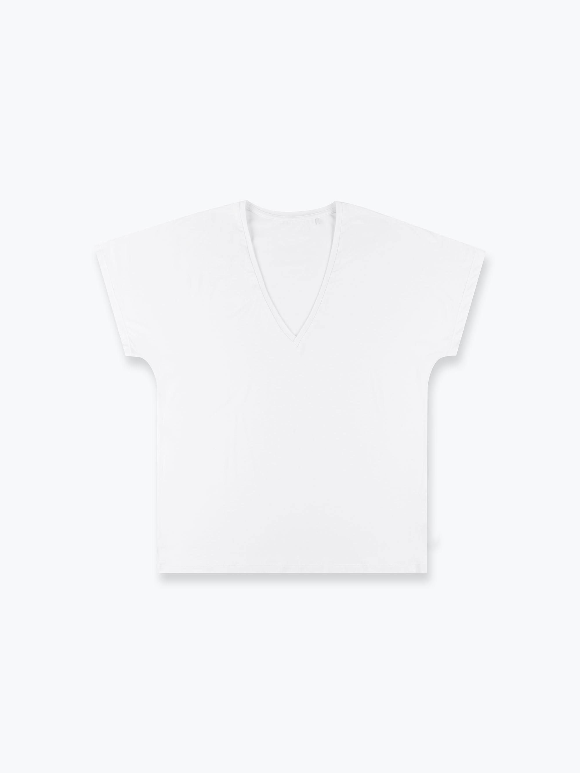 White short sleeve pajama top Women