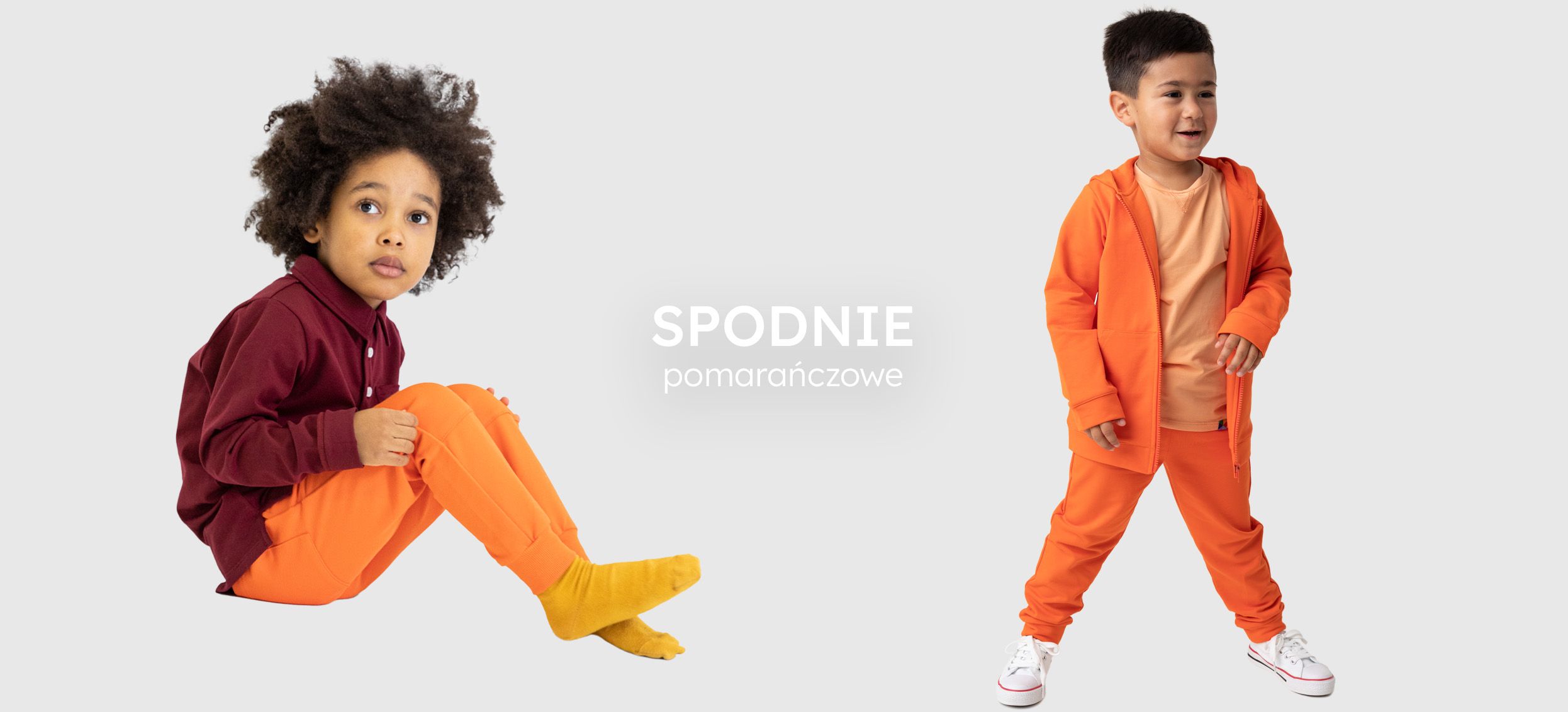 spodnie kolor pomarańcz