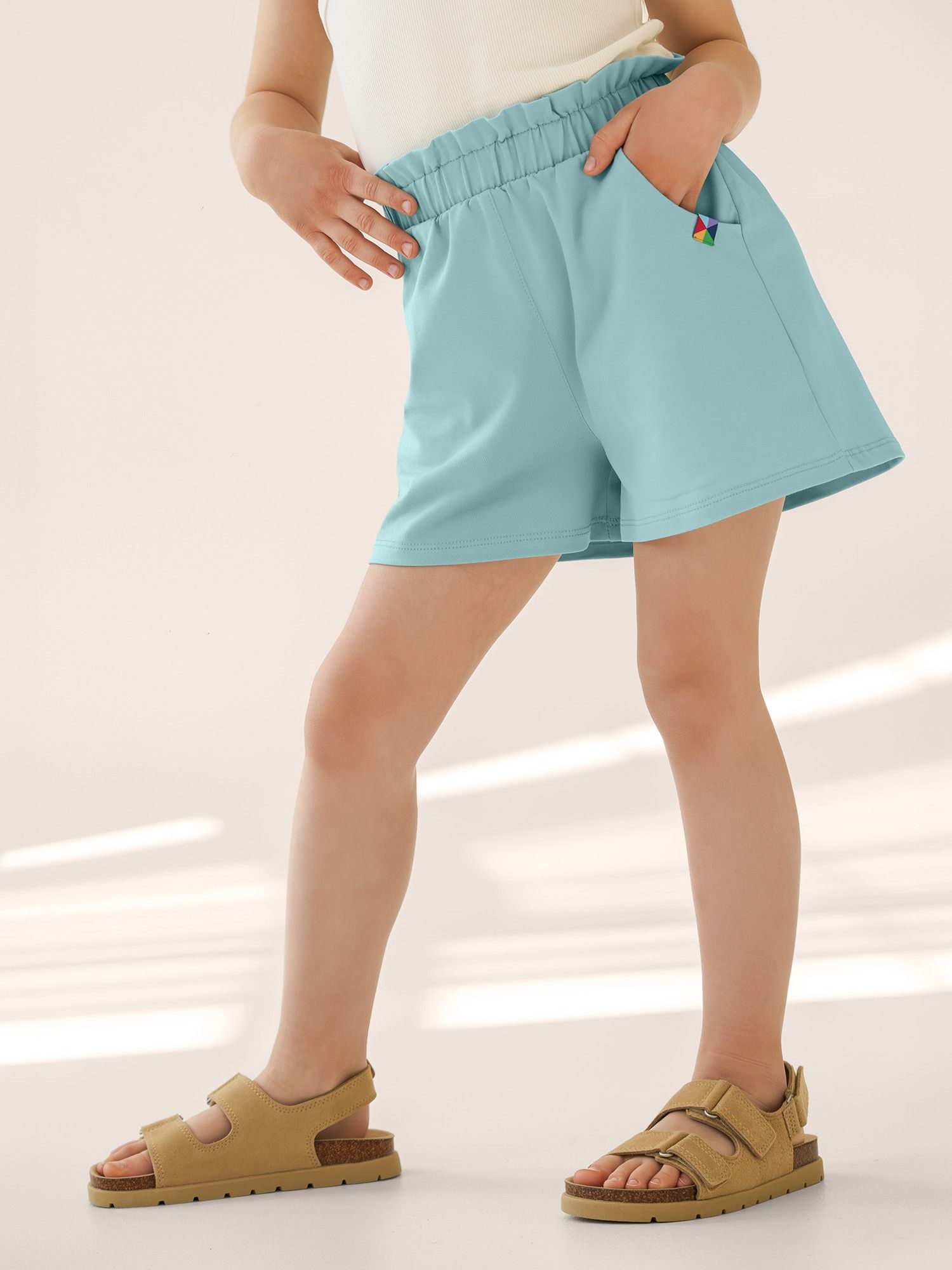 Light turquoise Loose-fit shorts