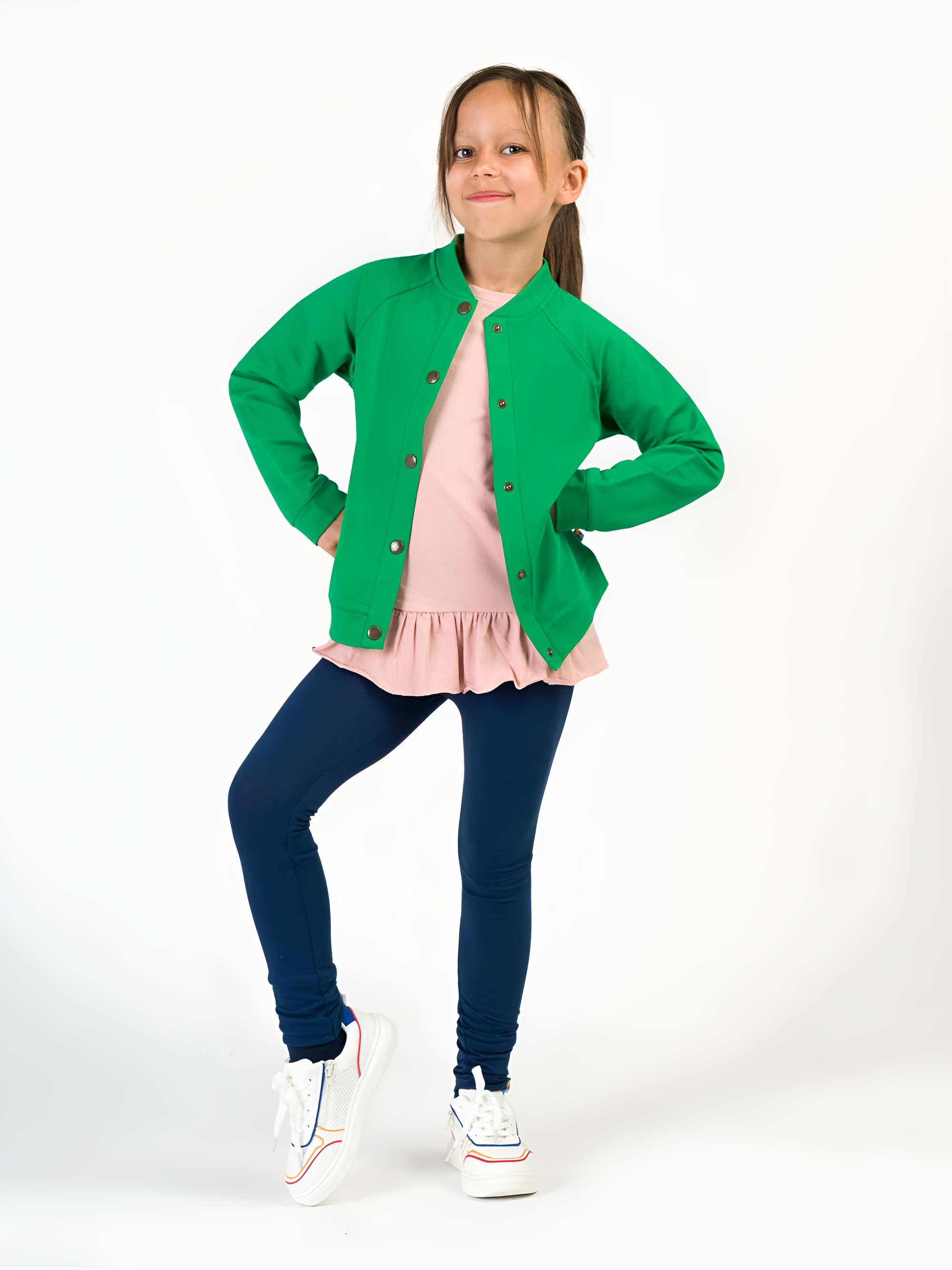 Zielona bluza bomber