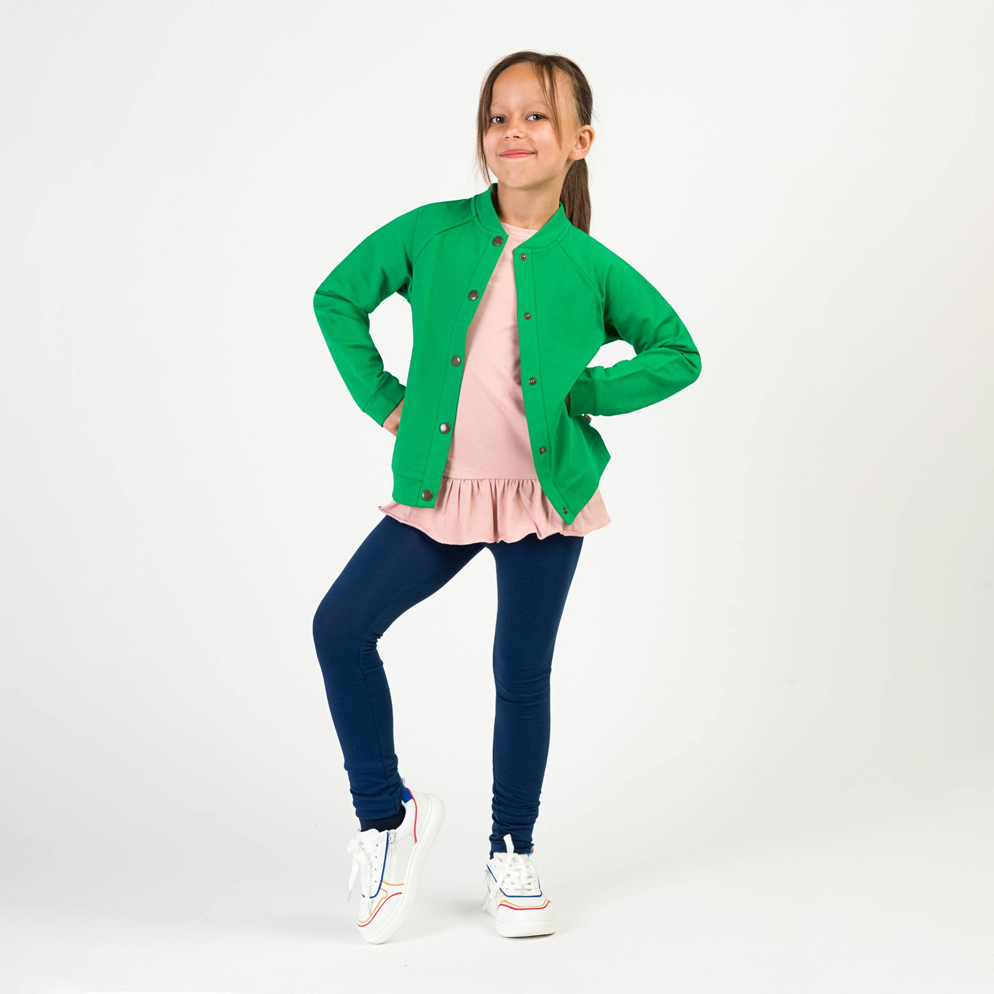 Zielona bluza bomber