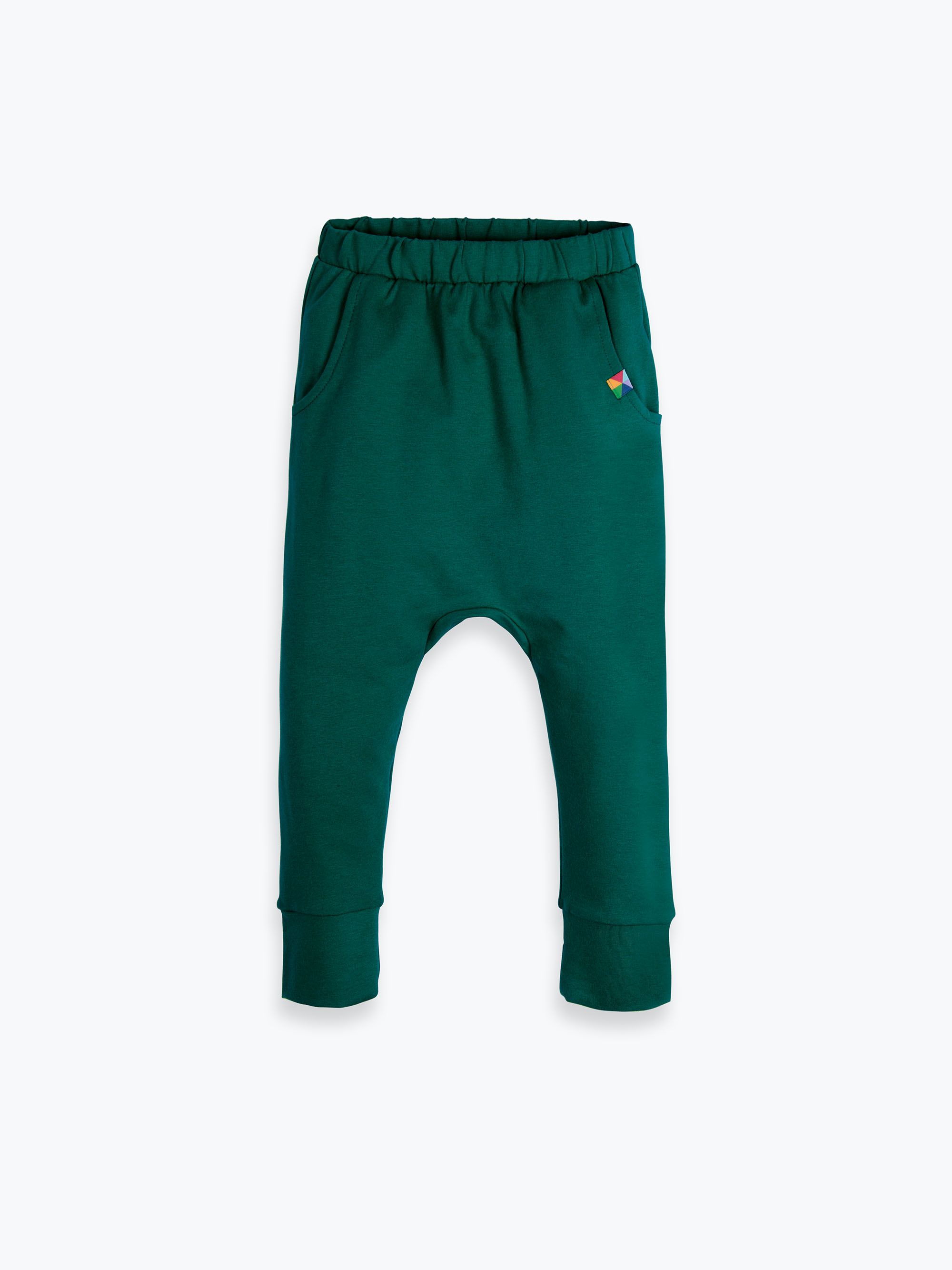 Butelkowozielone spodnie baggy