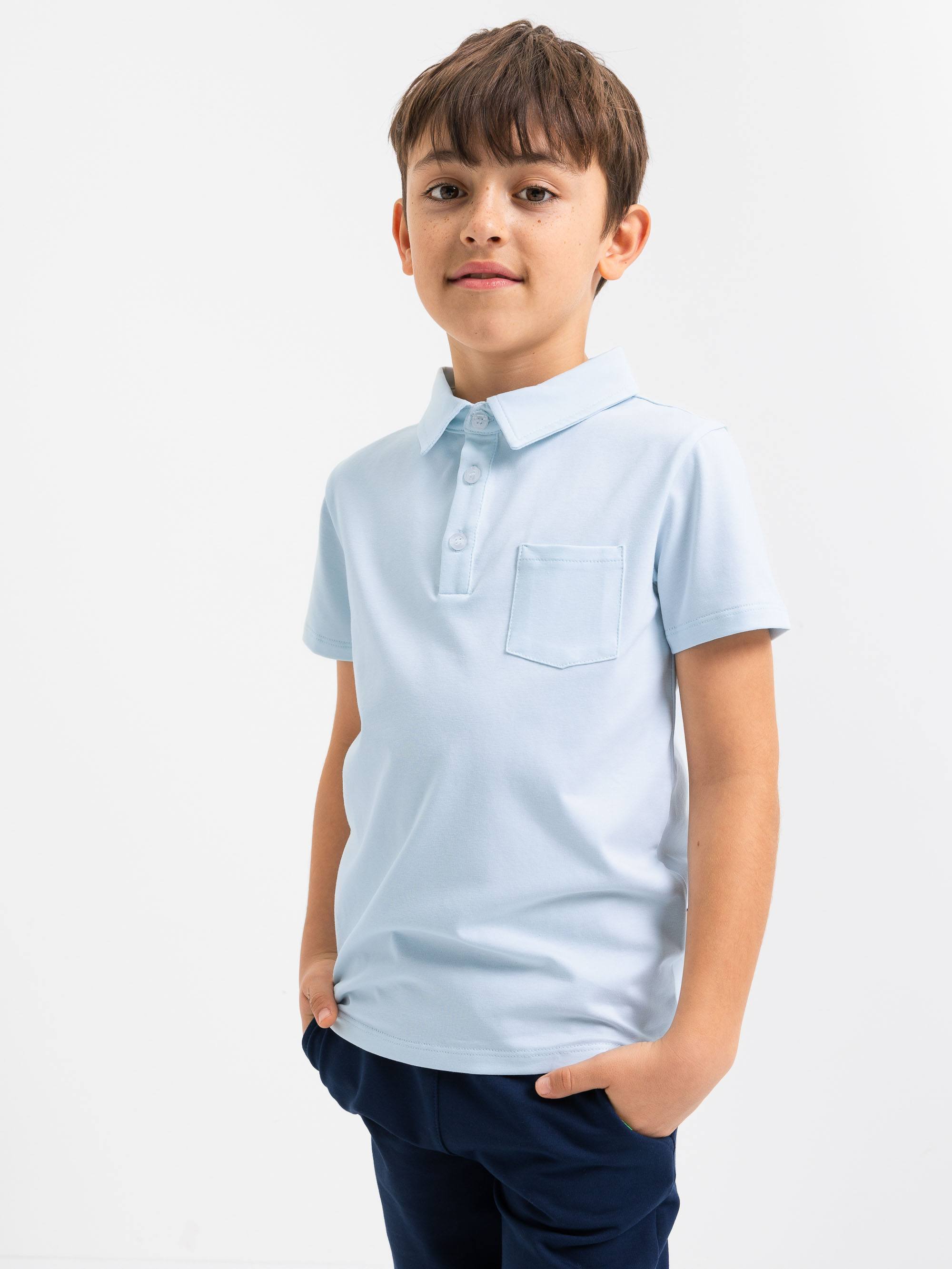 Jasnoniebieska koszulka polo