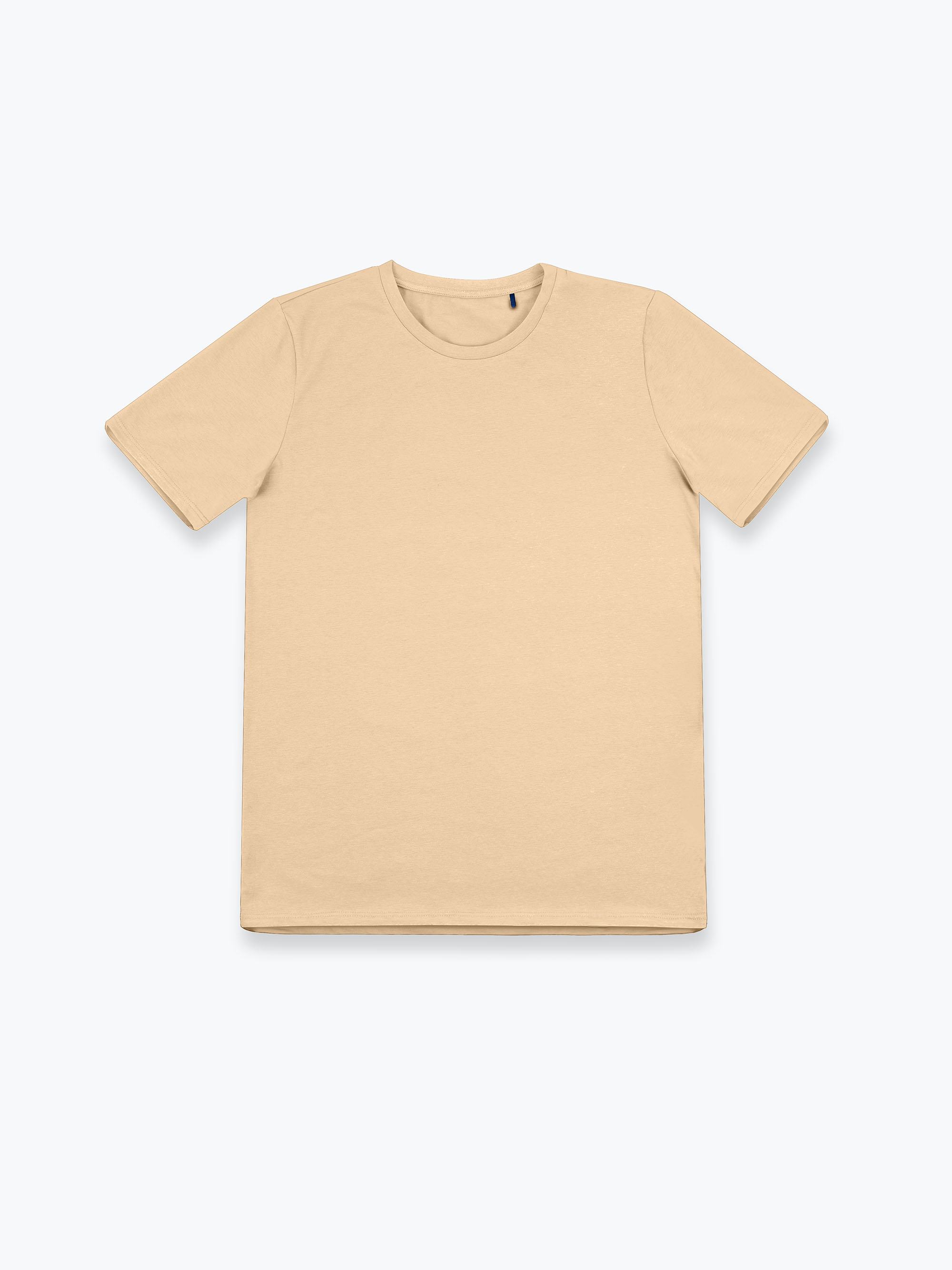 Beżowy T-shirt męski