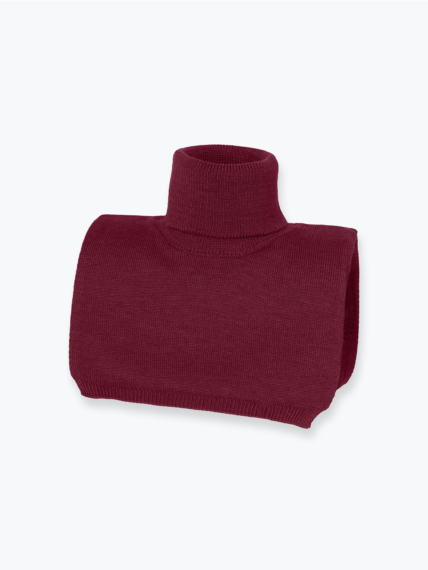 Burgundy Merino Wool Neckwarmer without Lining Adults