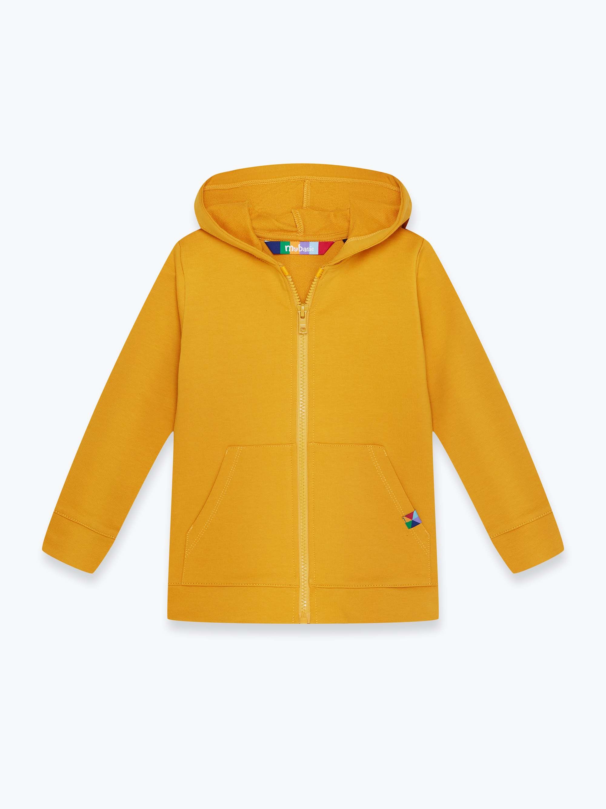 Musztardowa bluza z kapturem Junior