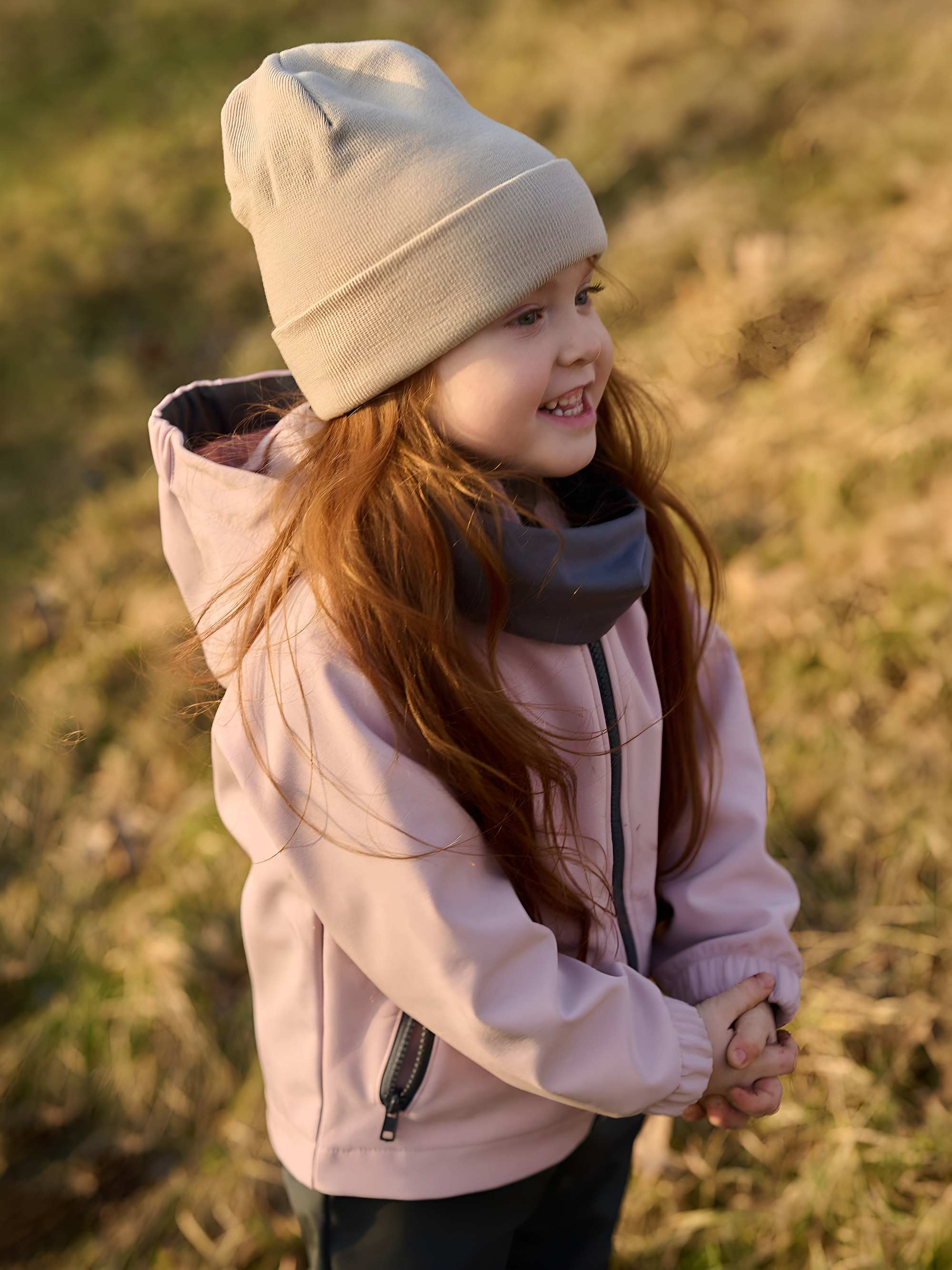 Pudroworóżowa kurtka softshell