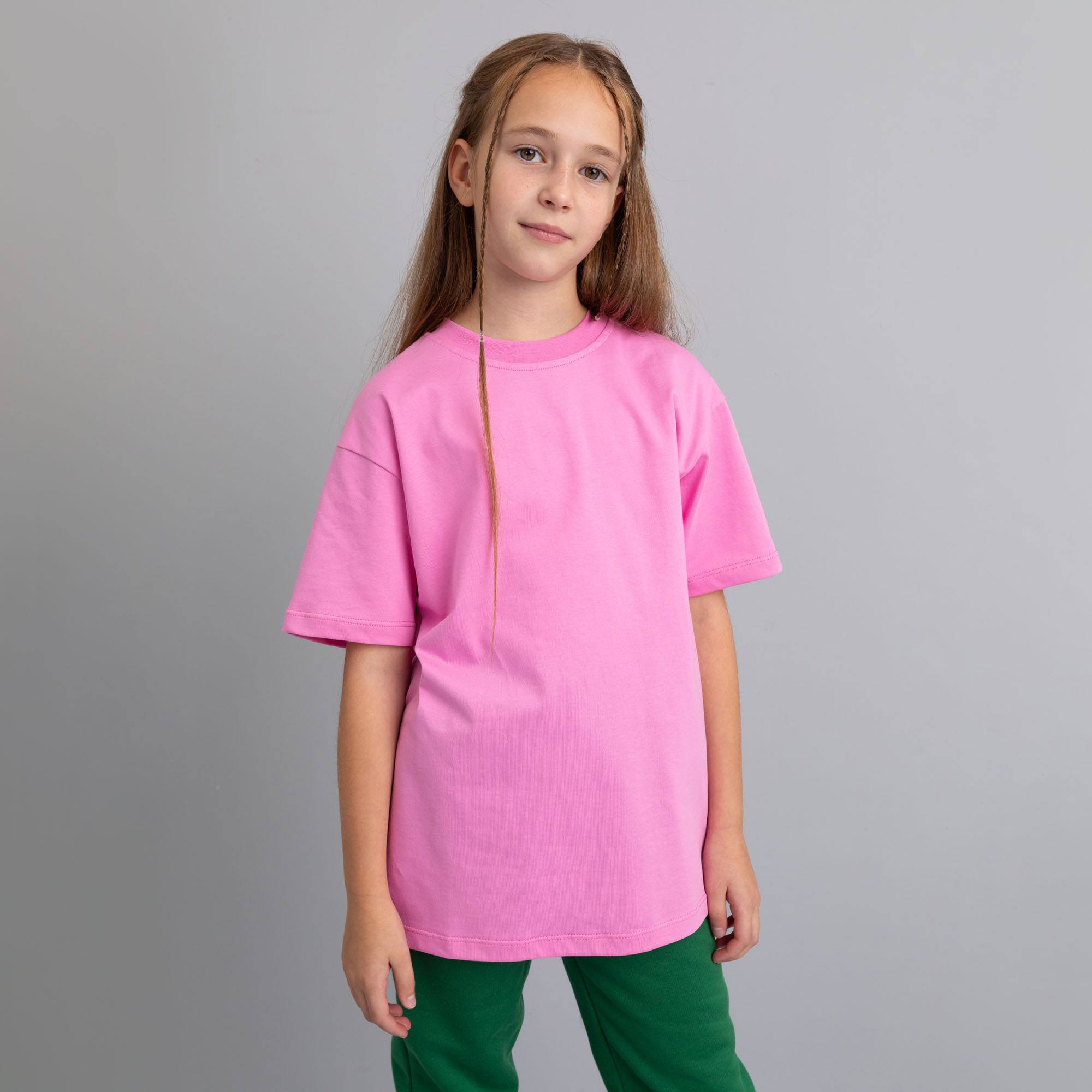 Pasteloworóżówy T-shirt oversize
