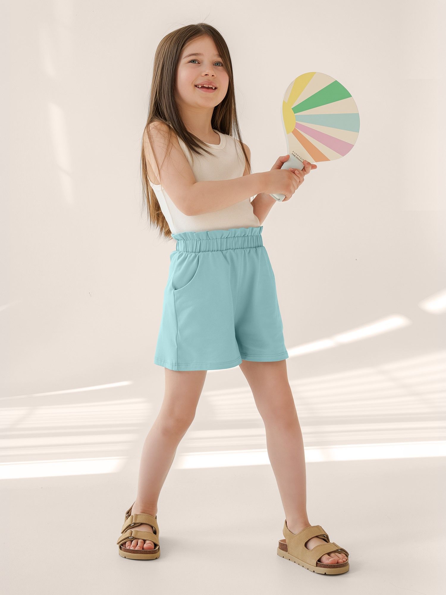 Light turquoise Loose-fit shorts