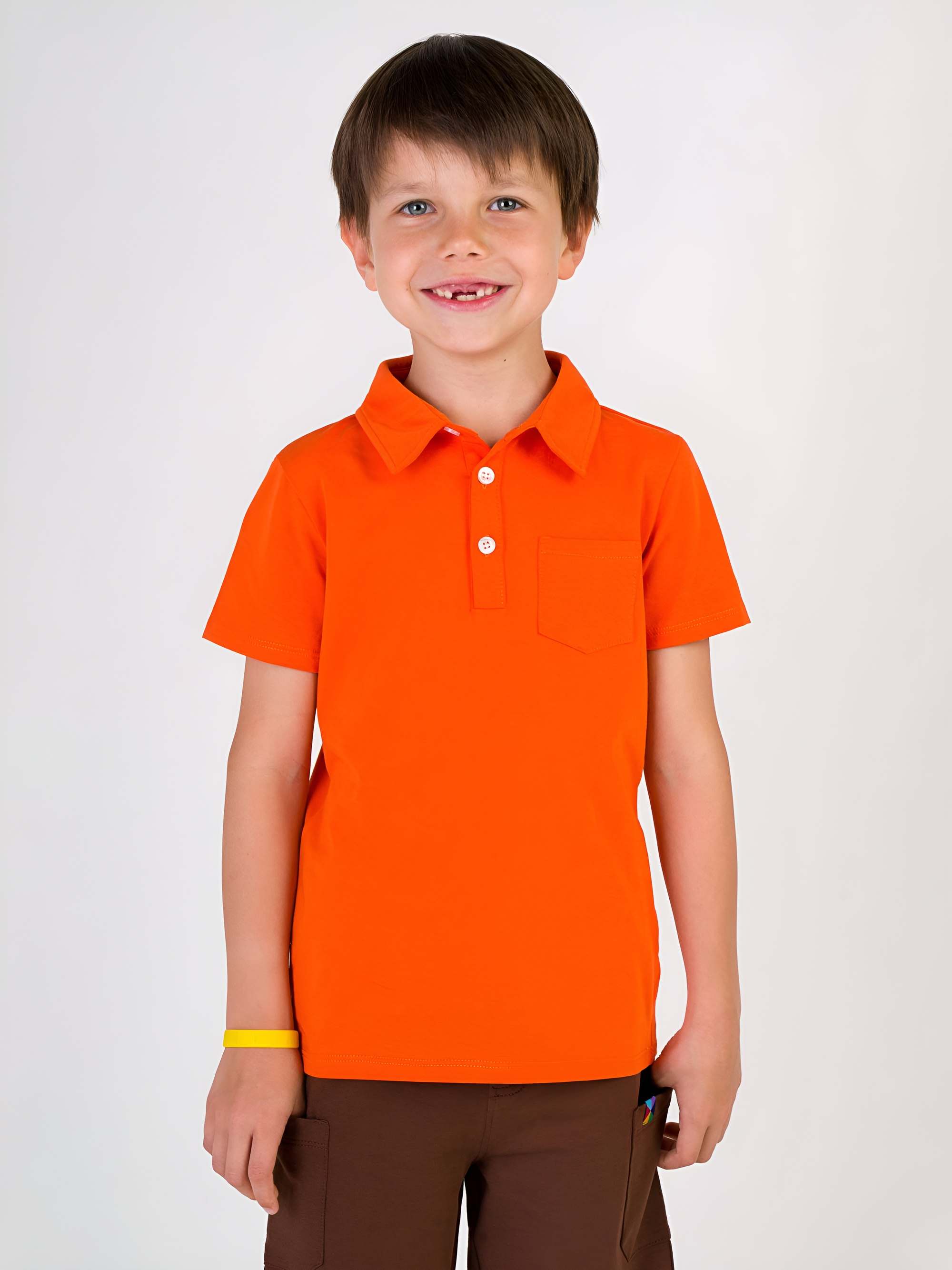 Pomarańczowa koszulka polo