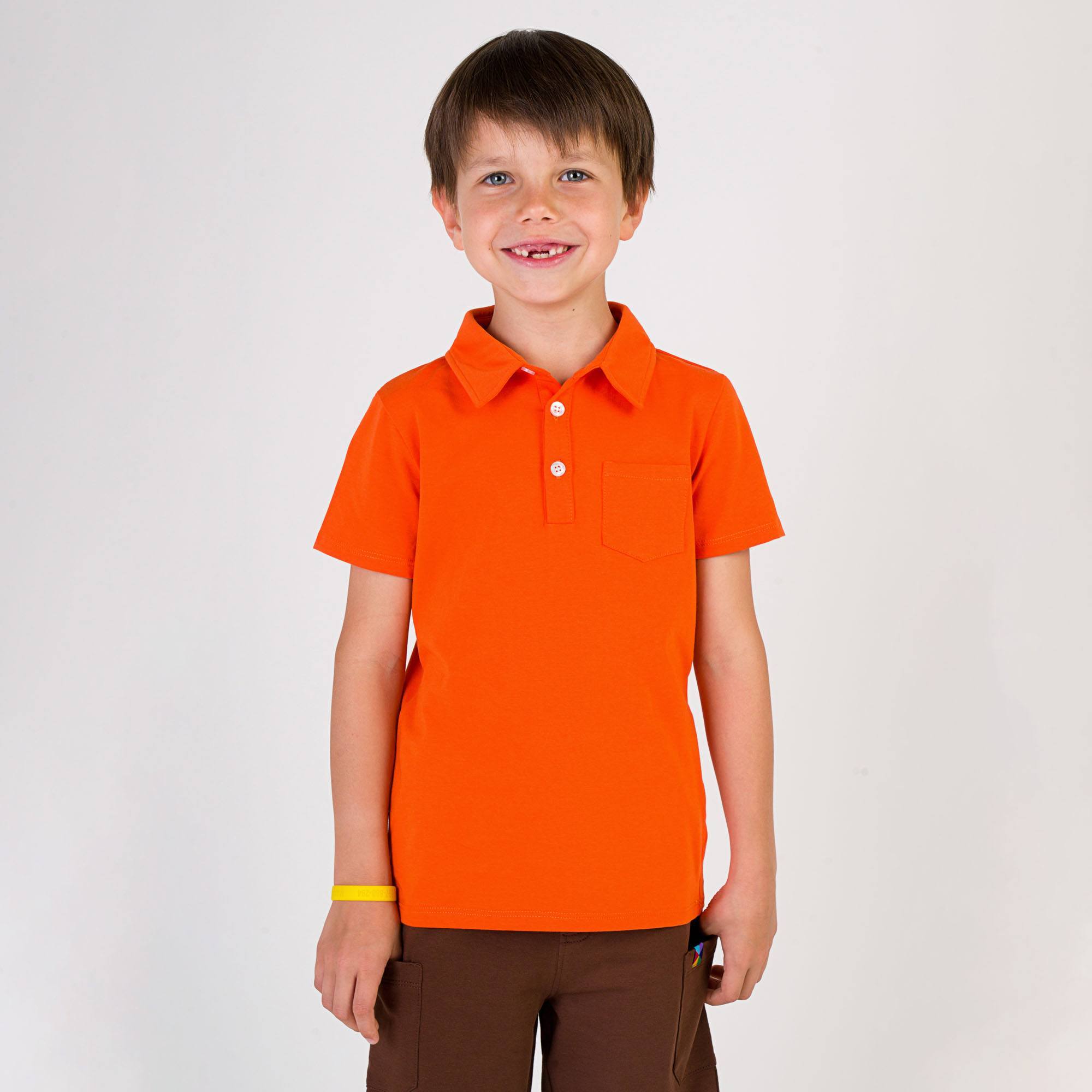 Pomarańczowa koszulka polo