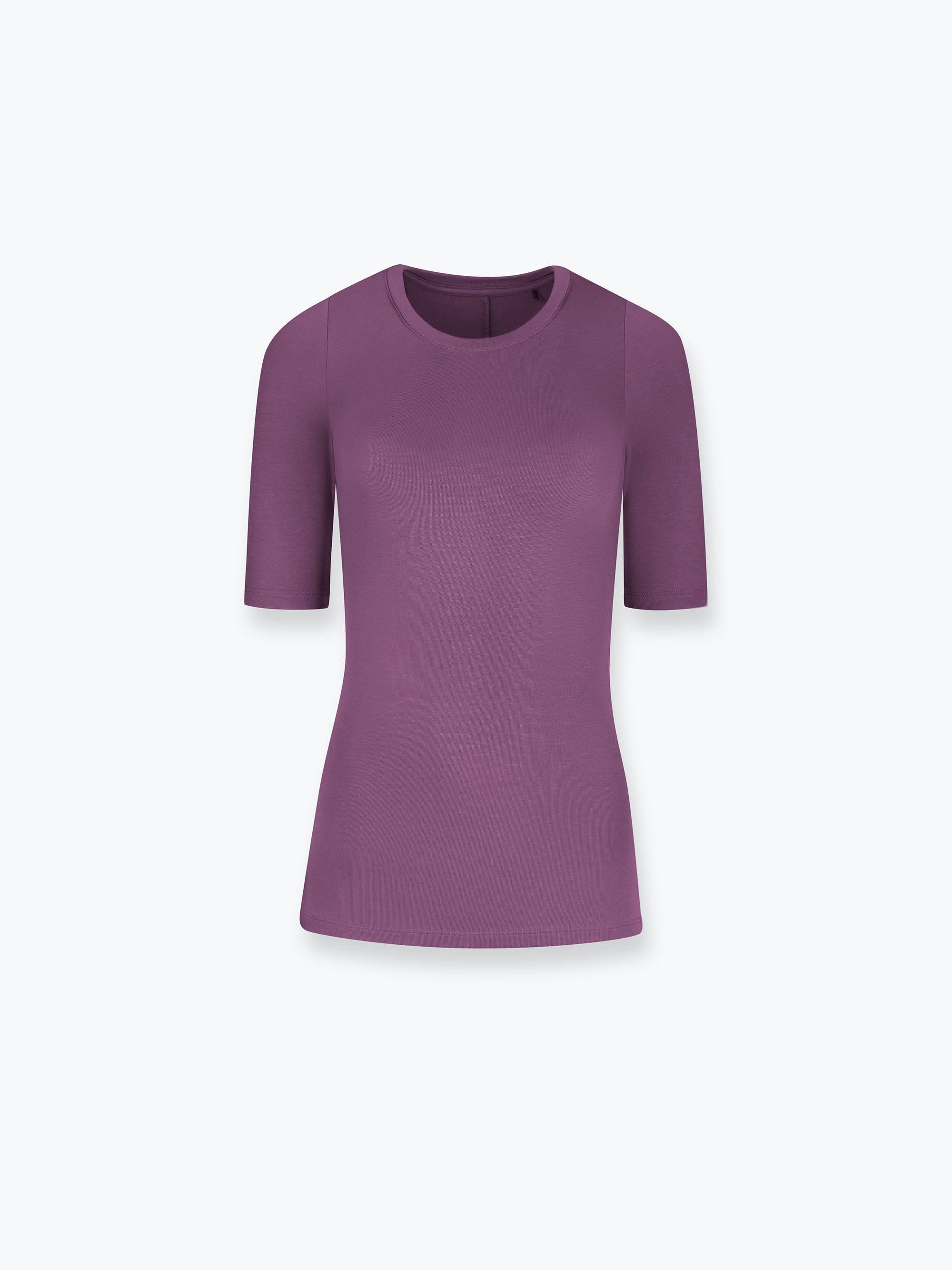 Plum fitted T-shirt Women