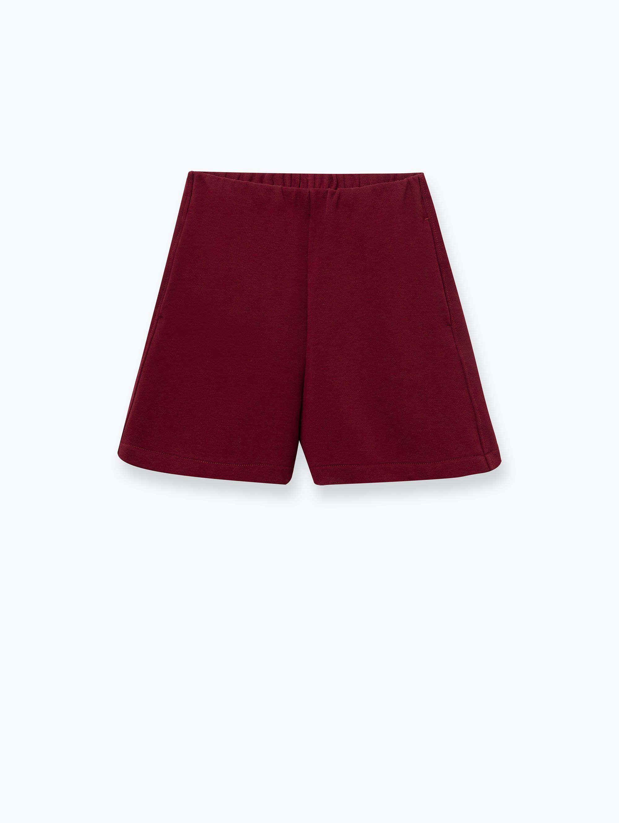 Burgundy Sweat Shorts Women