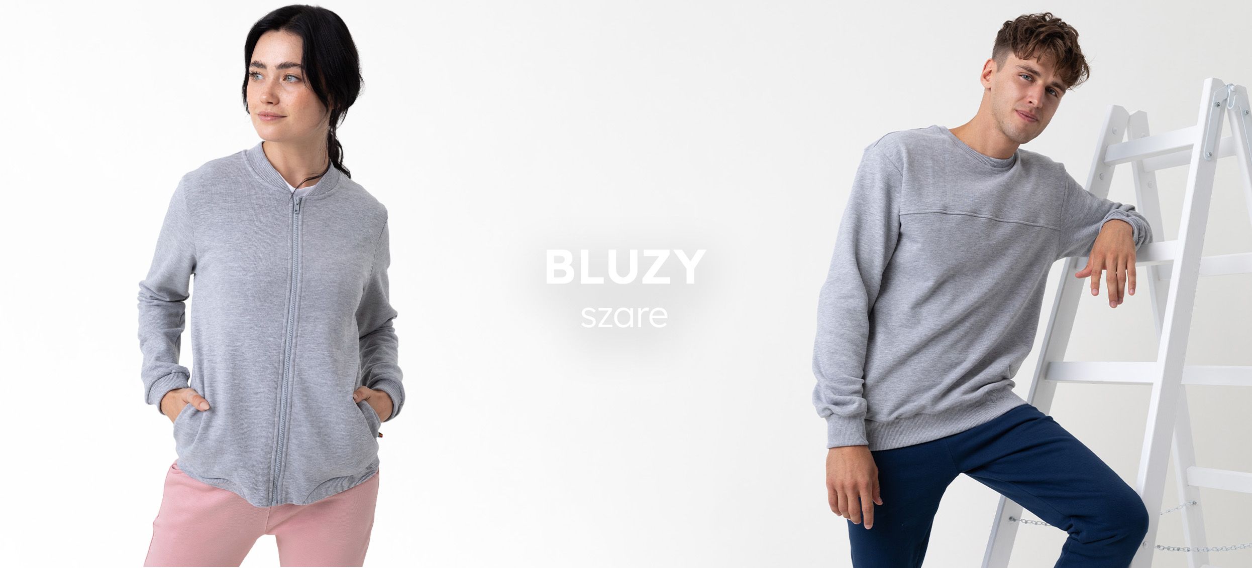 szare bluzy