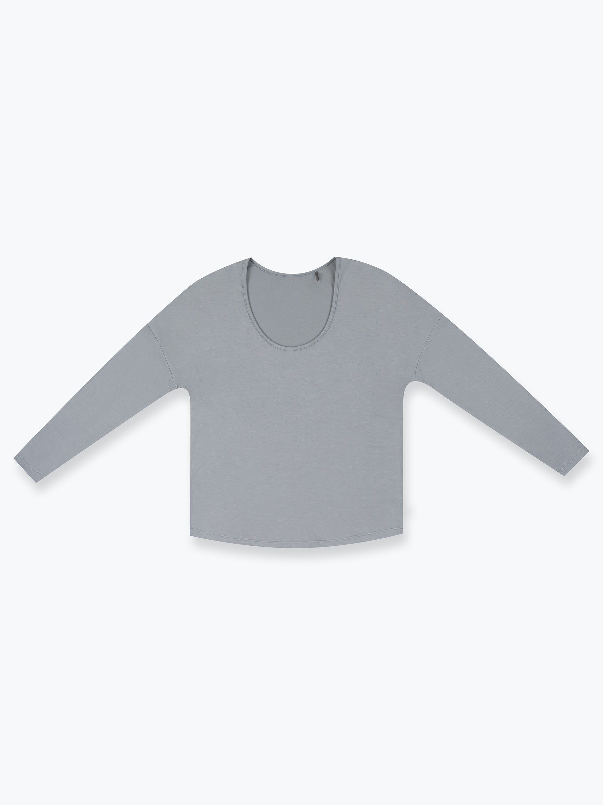 Grey long sleeve pajama top Women