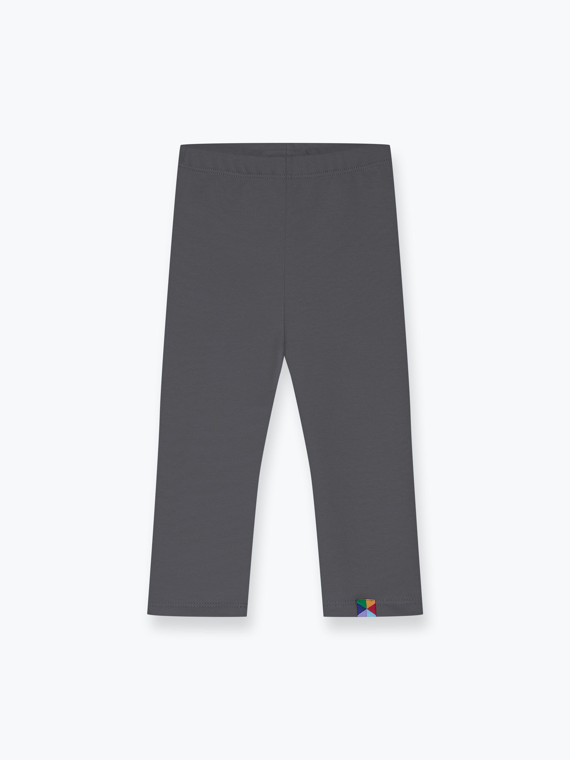Grafitowe legginsy z meszkiem