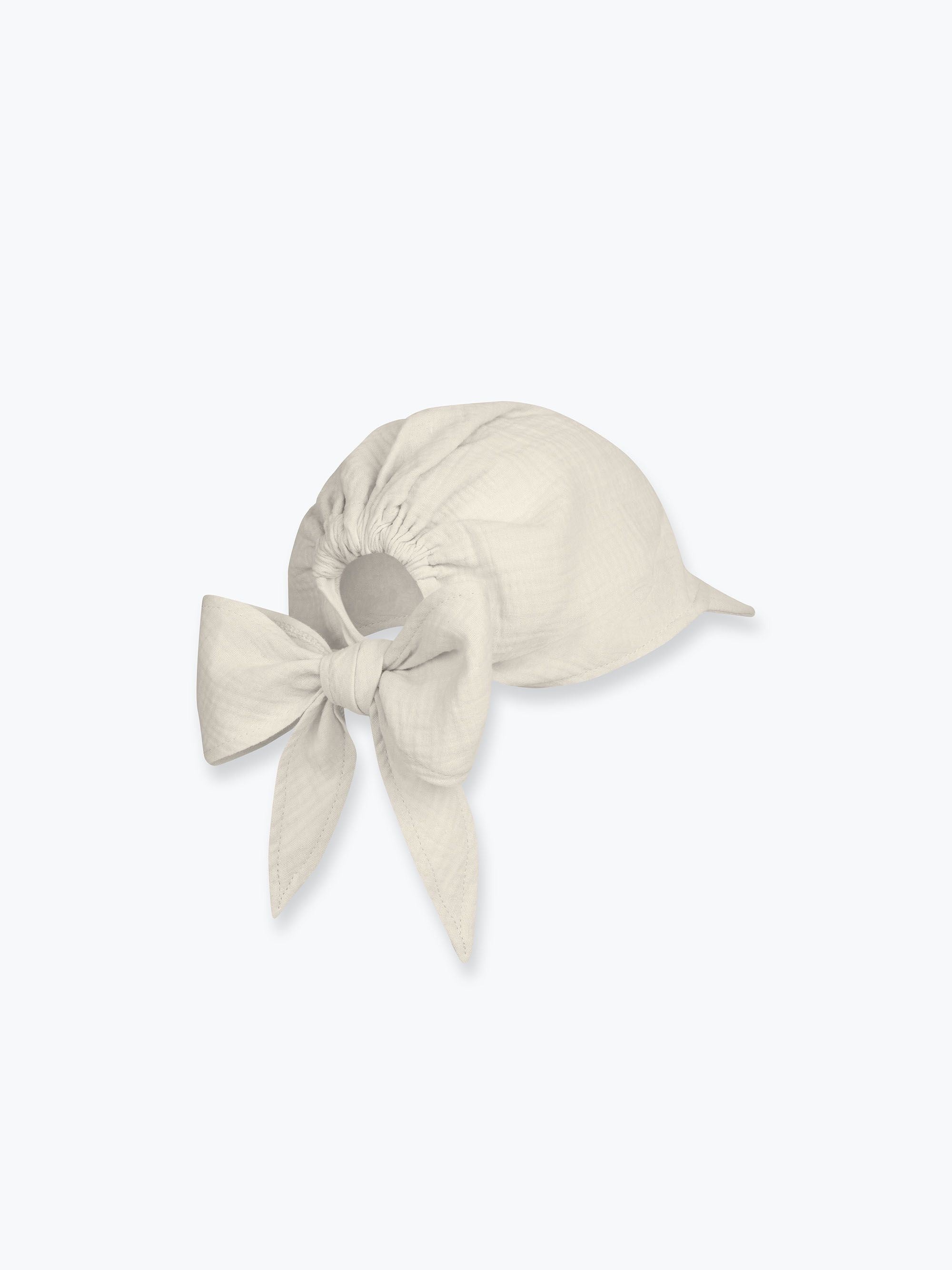 Ecru bandana muślinowa