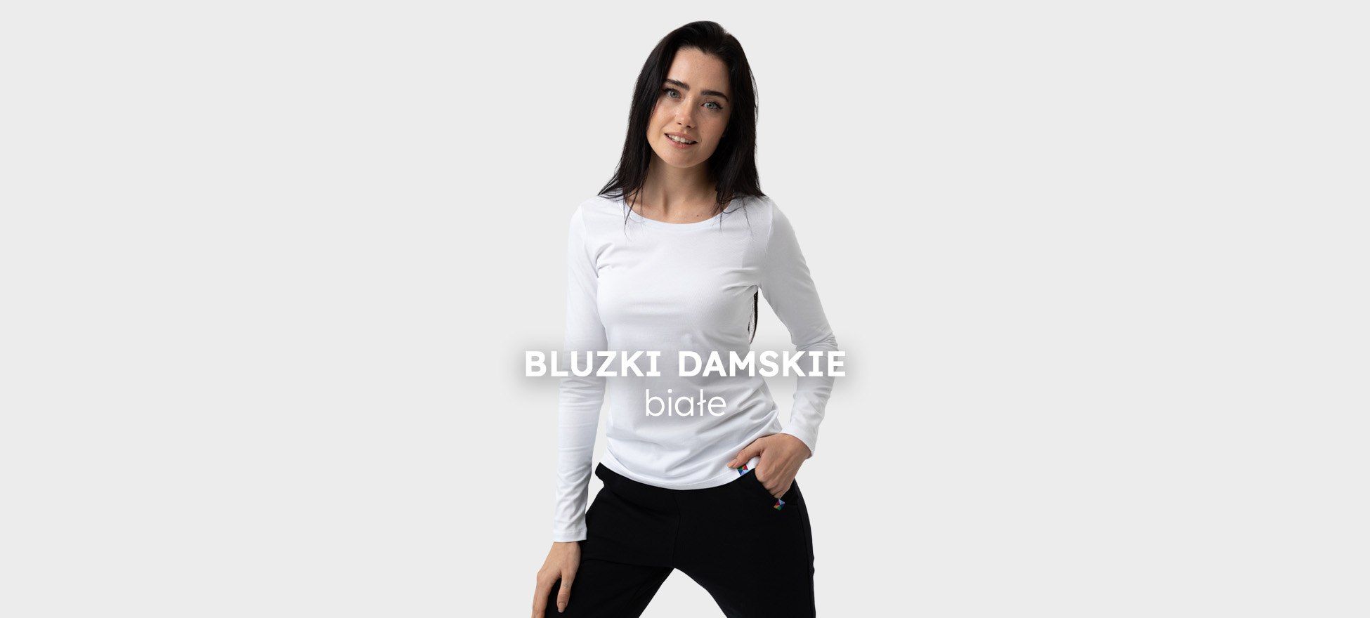 białe bluzki kobieta